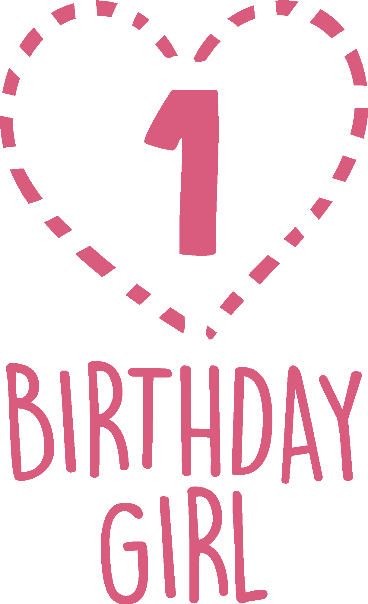 One Year Birthday Girl