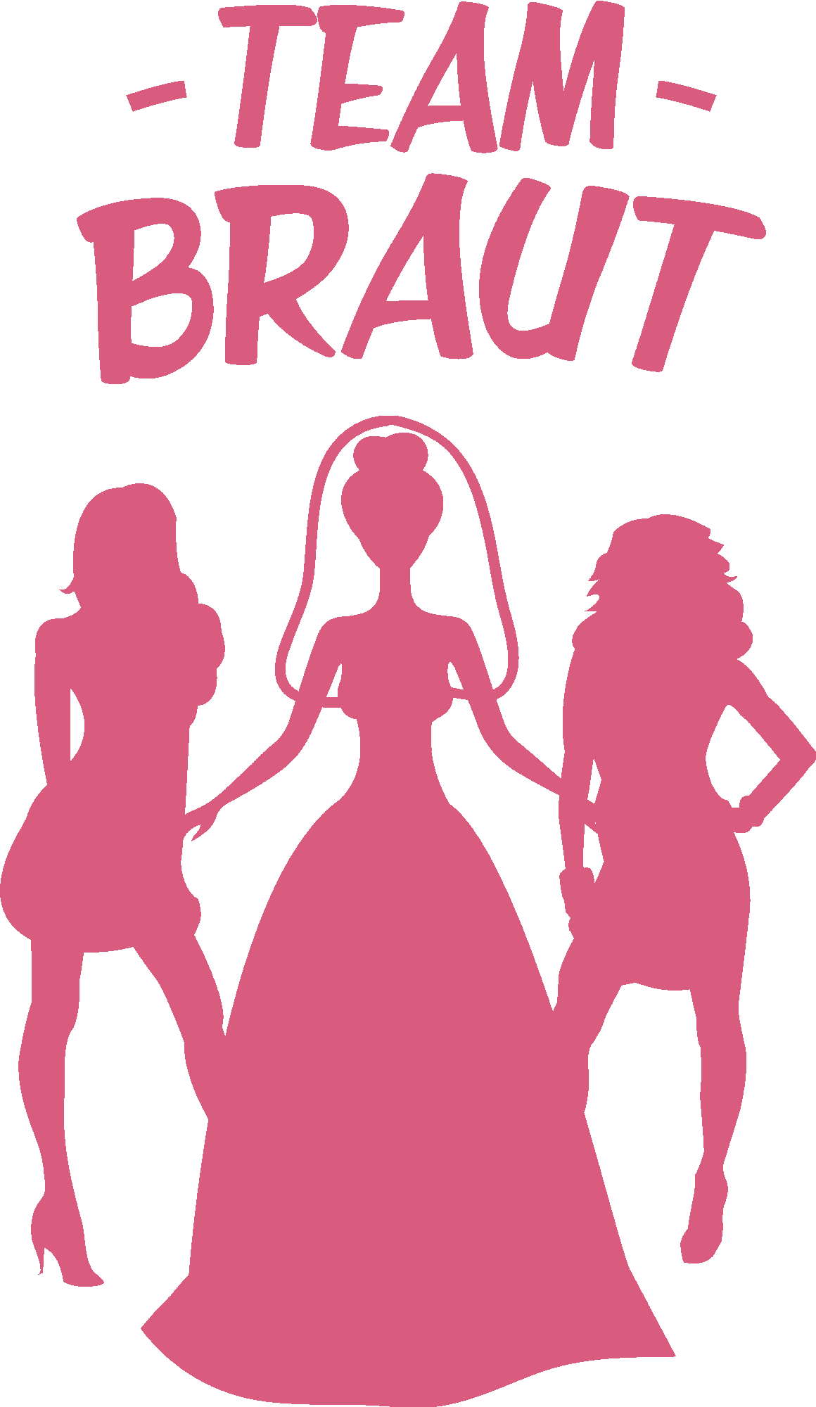 Team Braut Silhouette