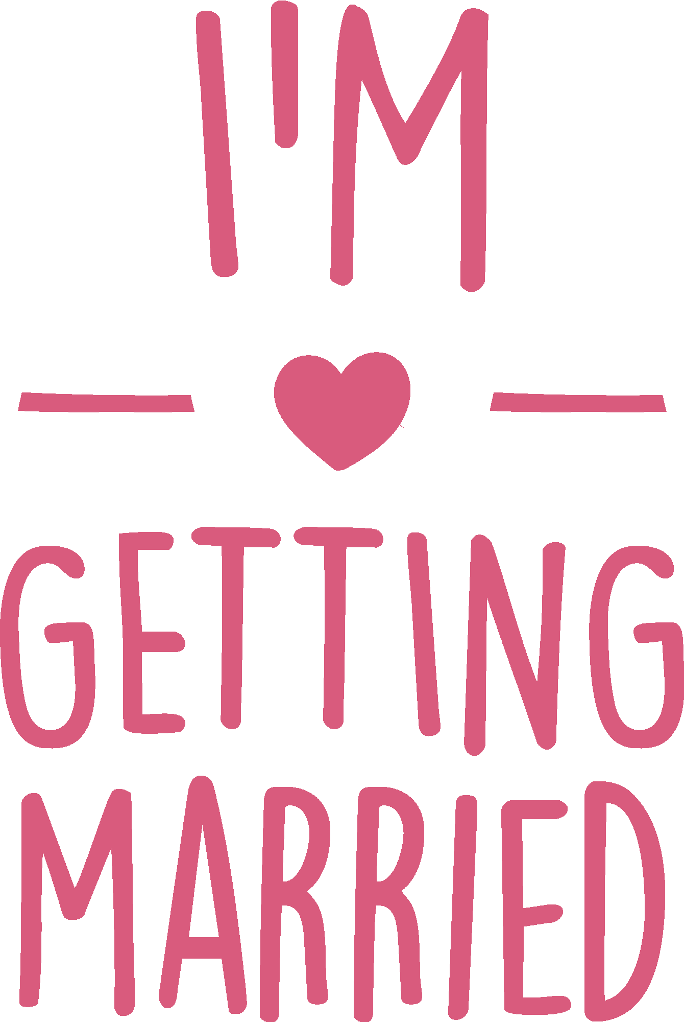I'm getting married Heart