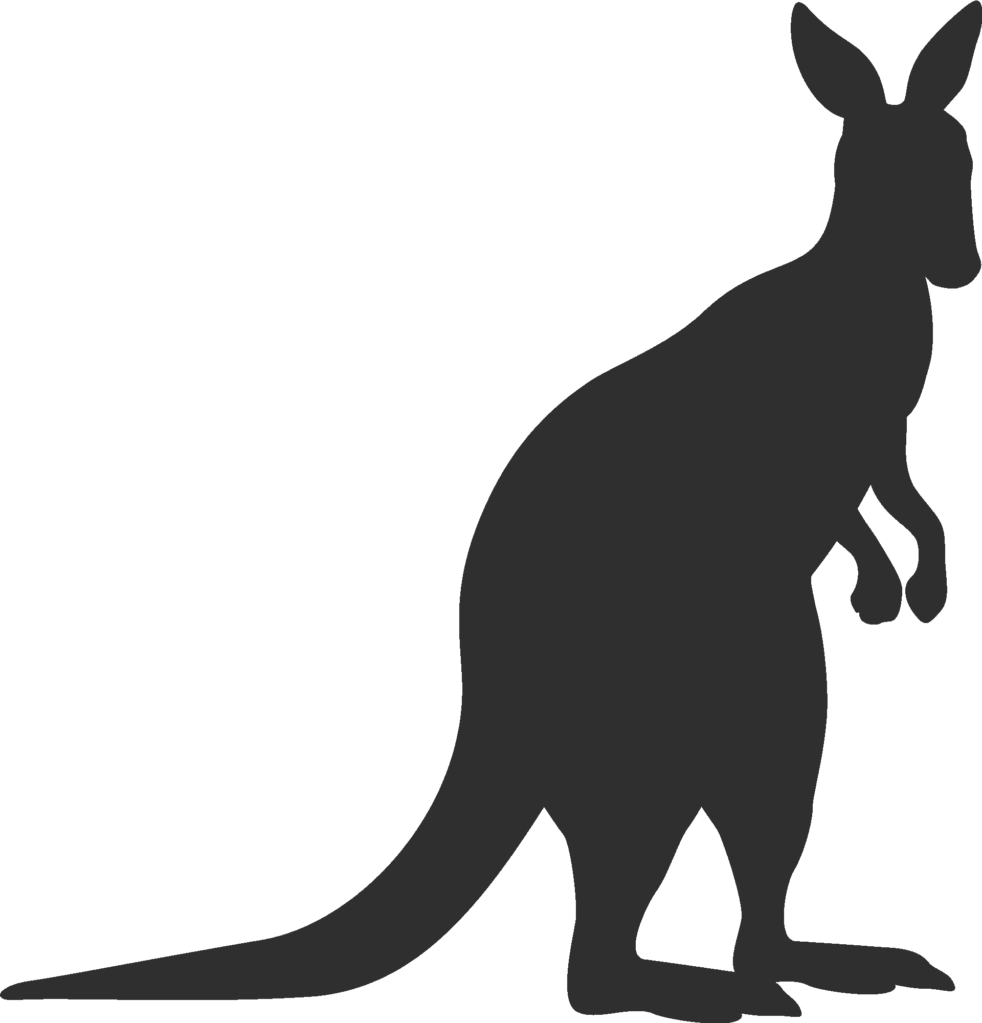 kangaroo silhouette