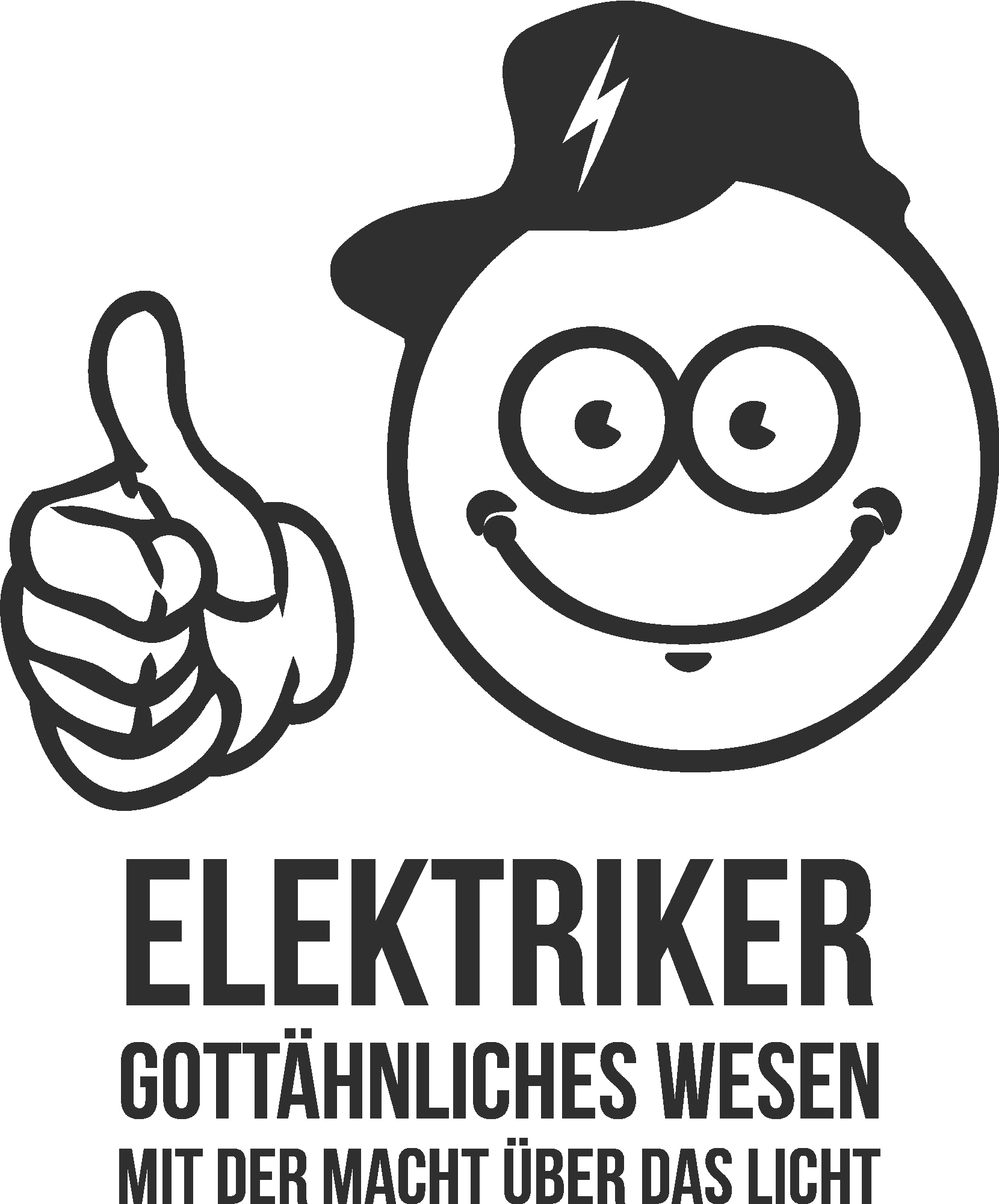 Elektriker mit der Macht über das Licht