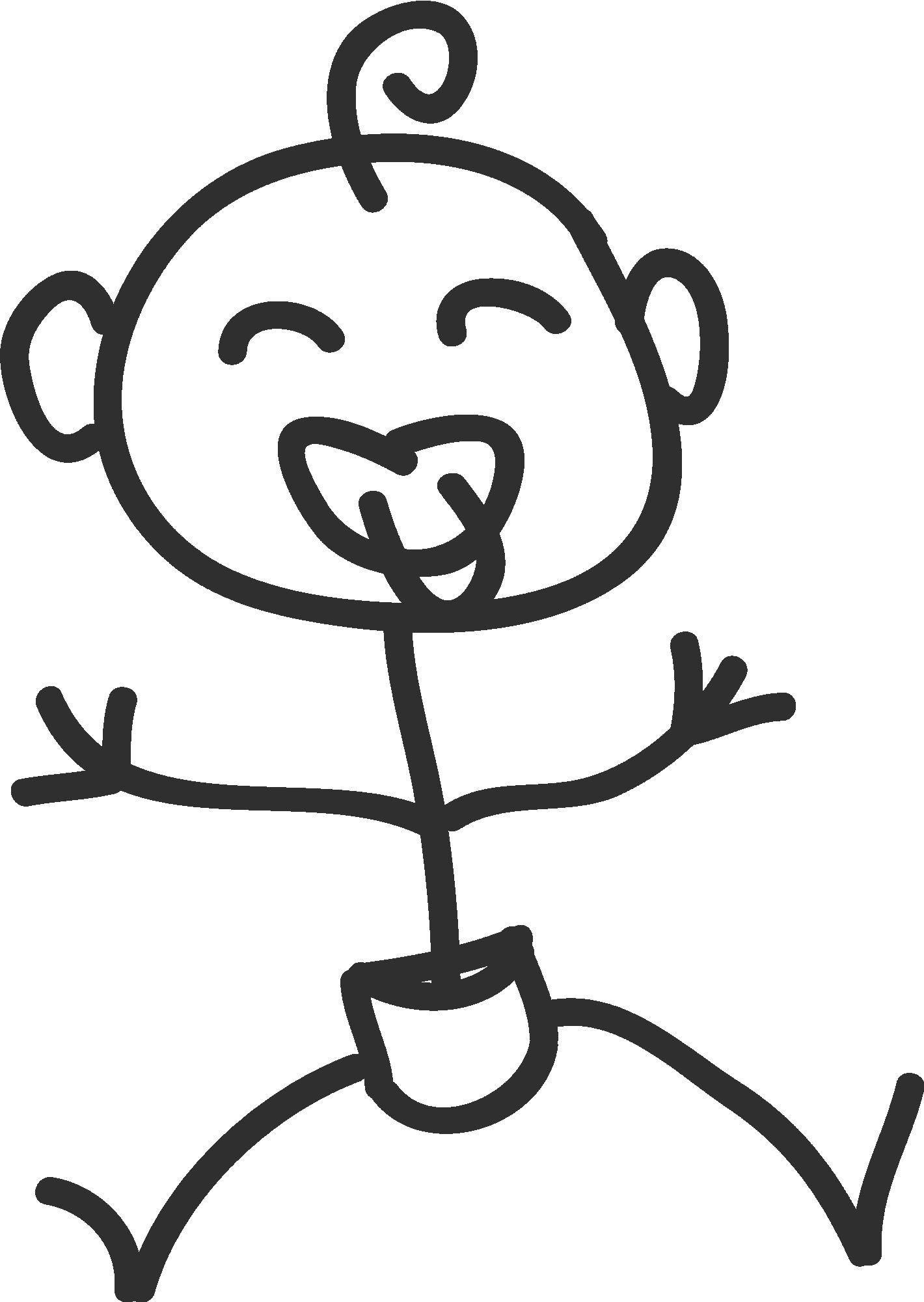 Funny Baby Comic Character