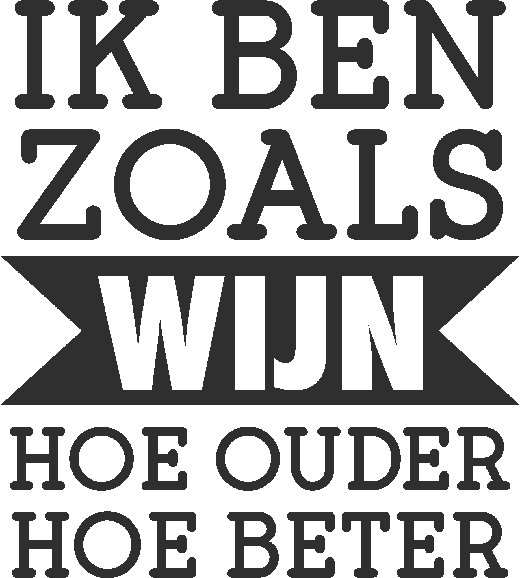 Ik Ben Zoals Wijn Hoe Ouder Hoe Beter