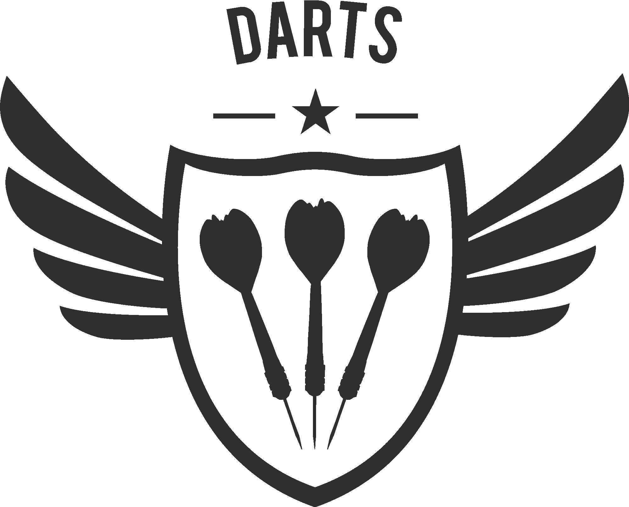 Darts Logo Winged
