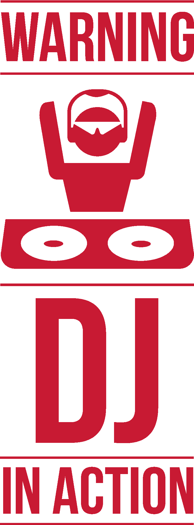 Warning DJ in Action
