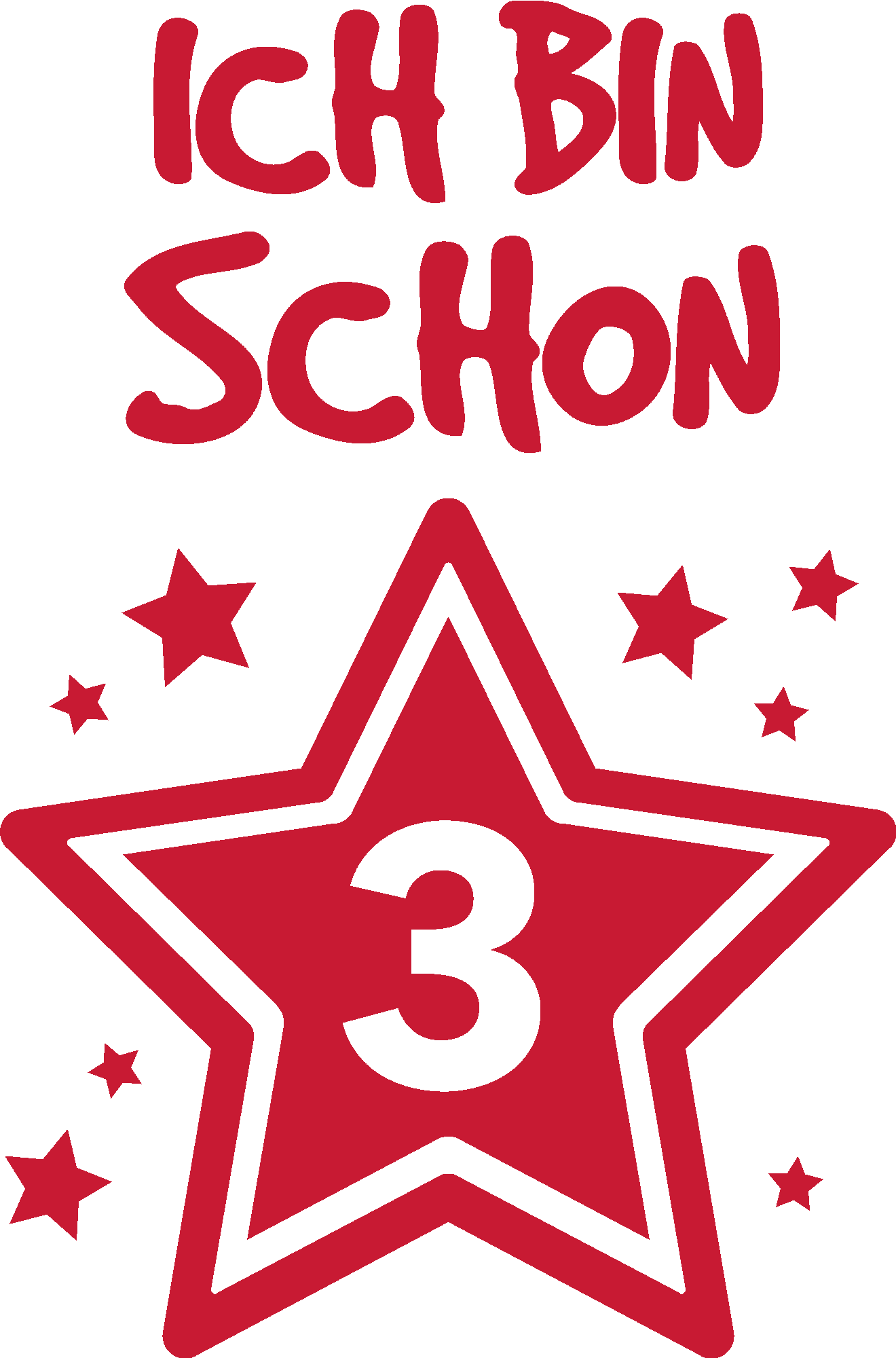 Ich bin schon drei