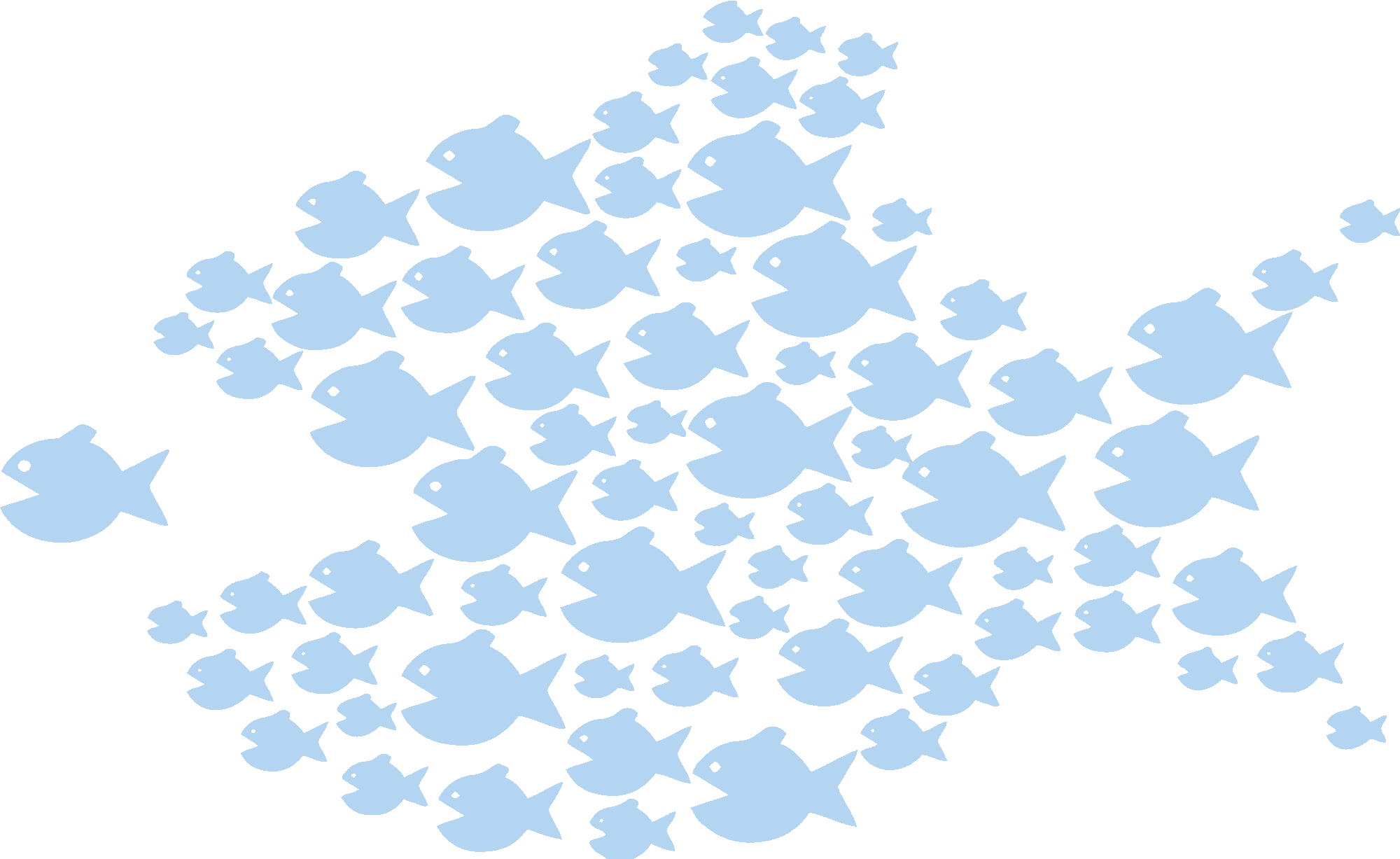 Blue Fish Big And Small