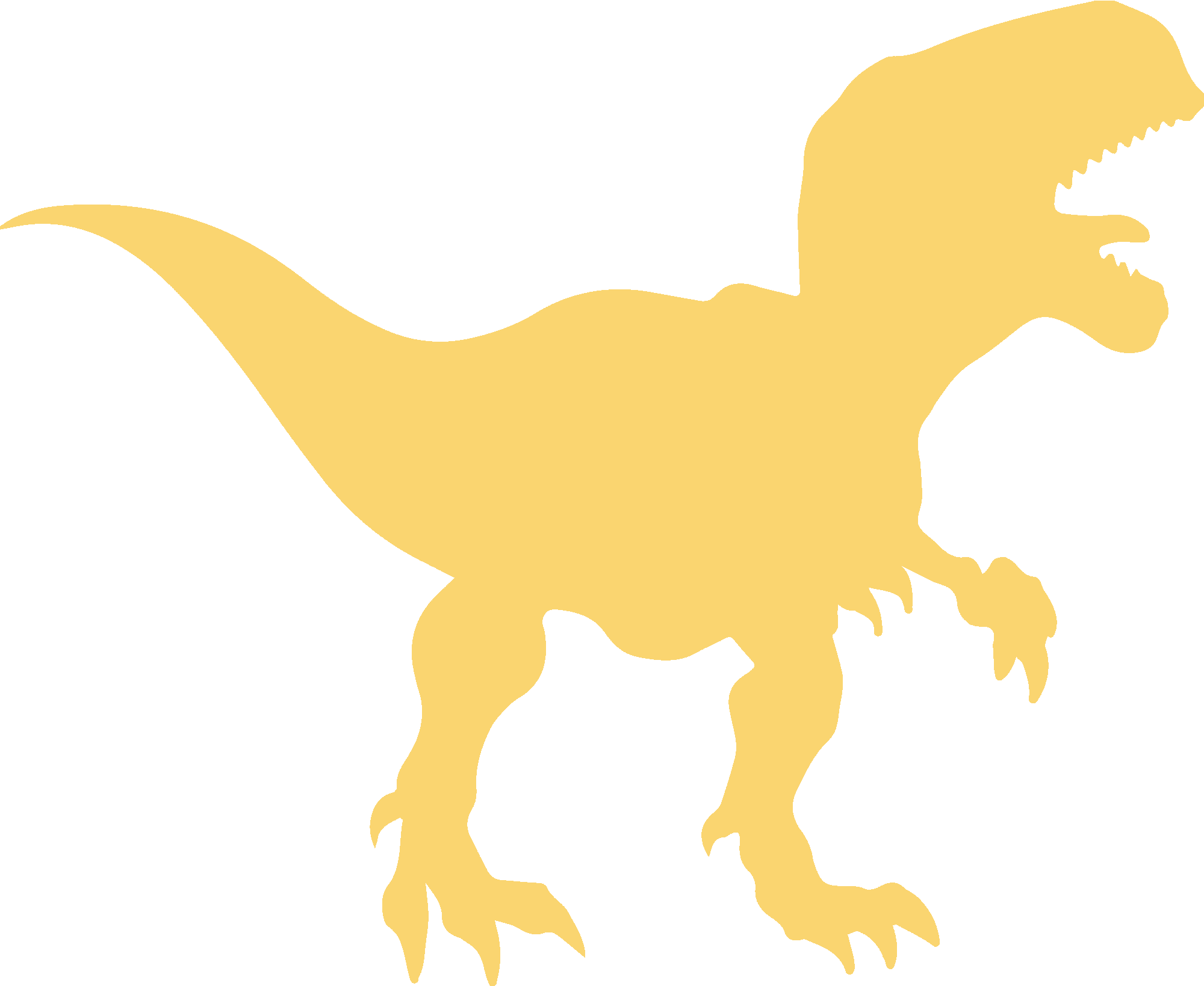 T Rex Dino Silhouette