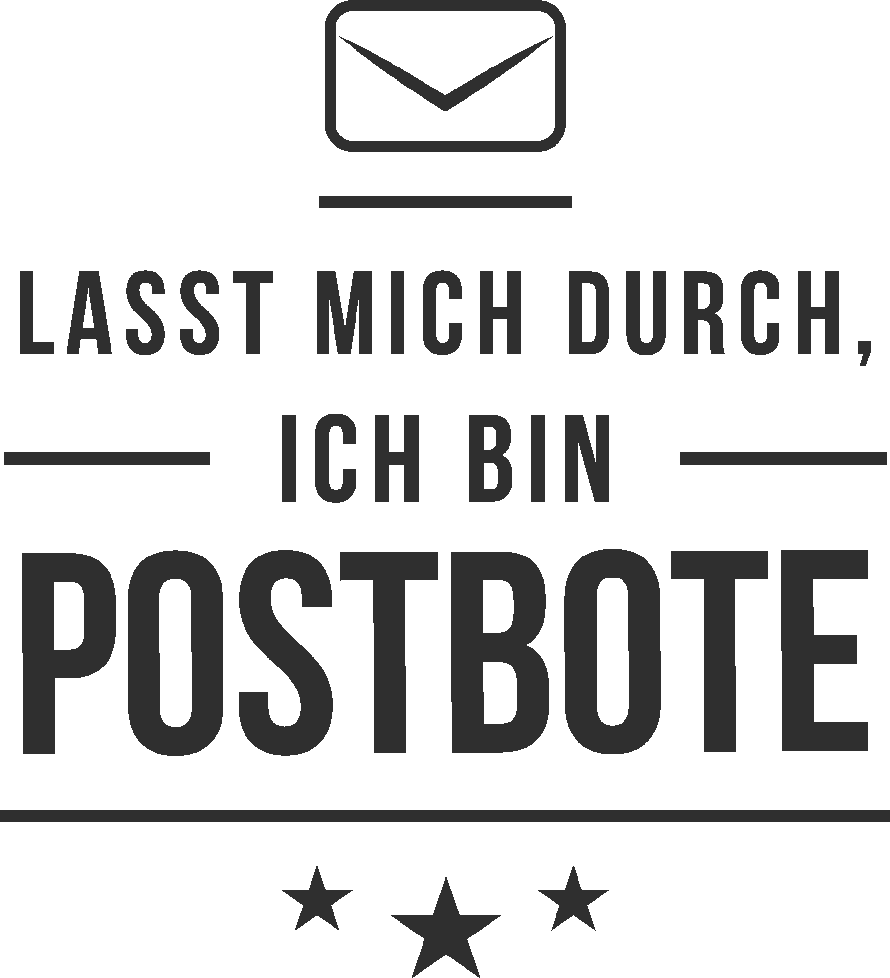 Lasst mich durch ich bin Postbote