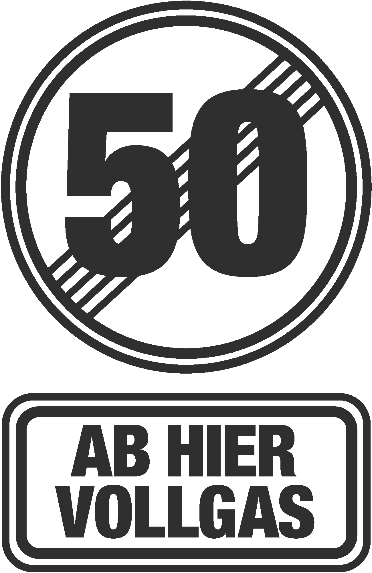 50 Ab Hier Vollgas