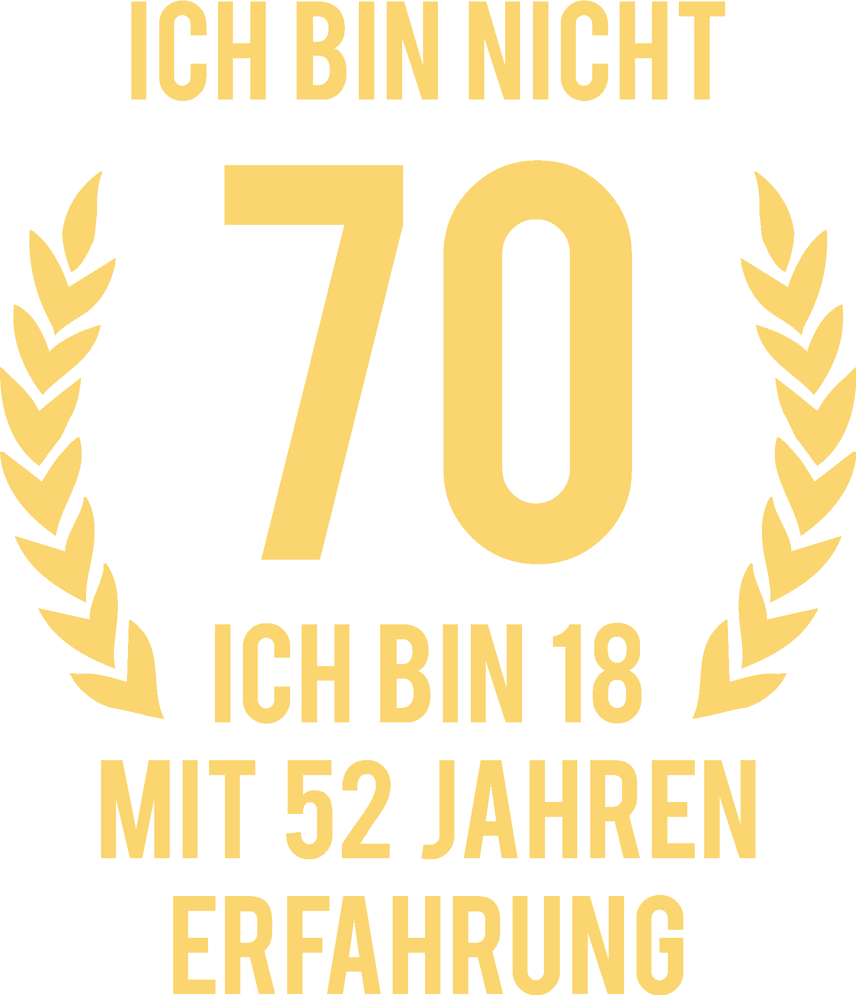 Ich bin nicht 70