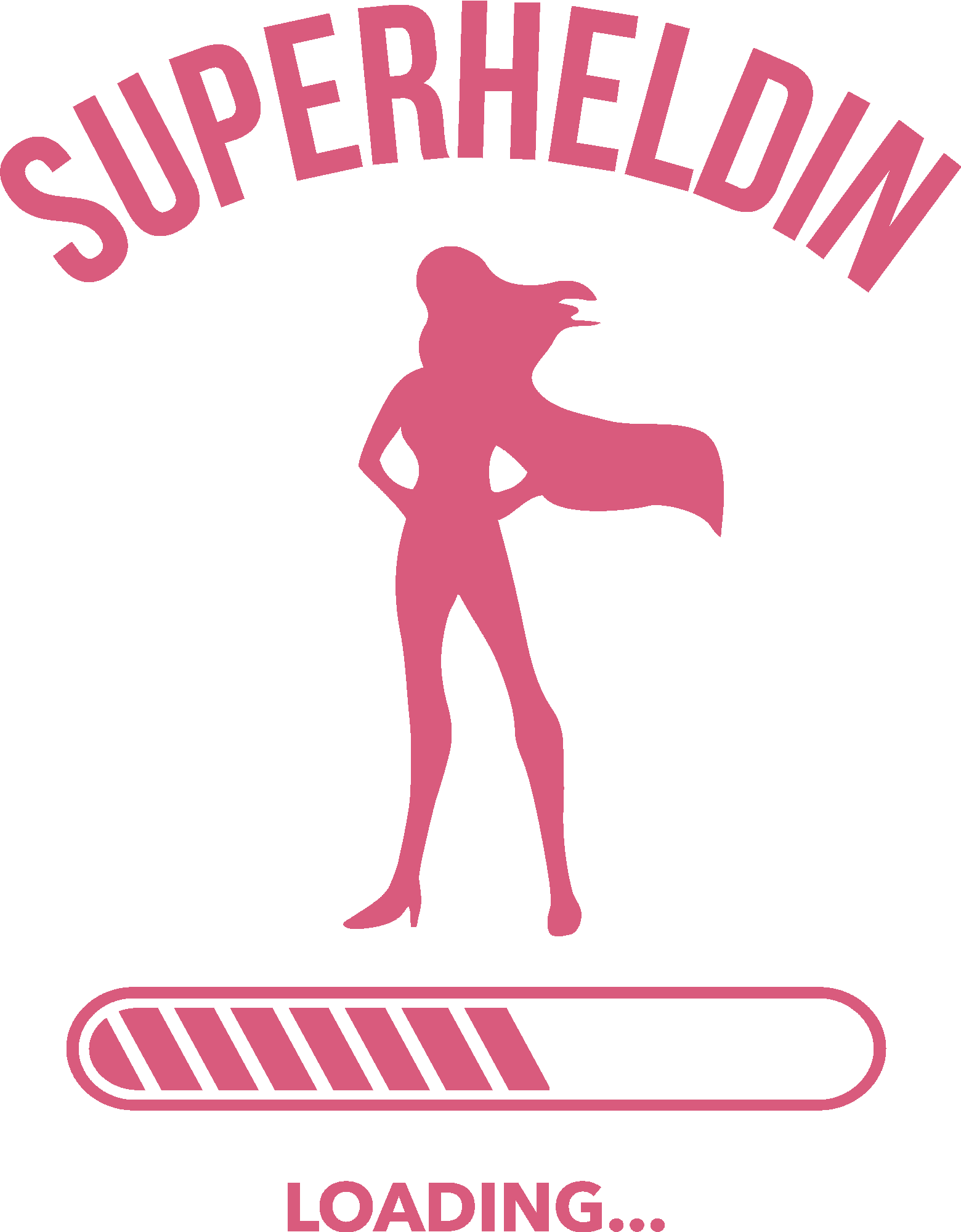 Superheldin Loading Silhouette