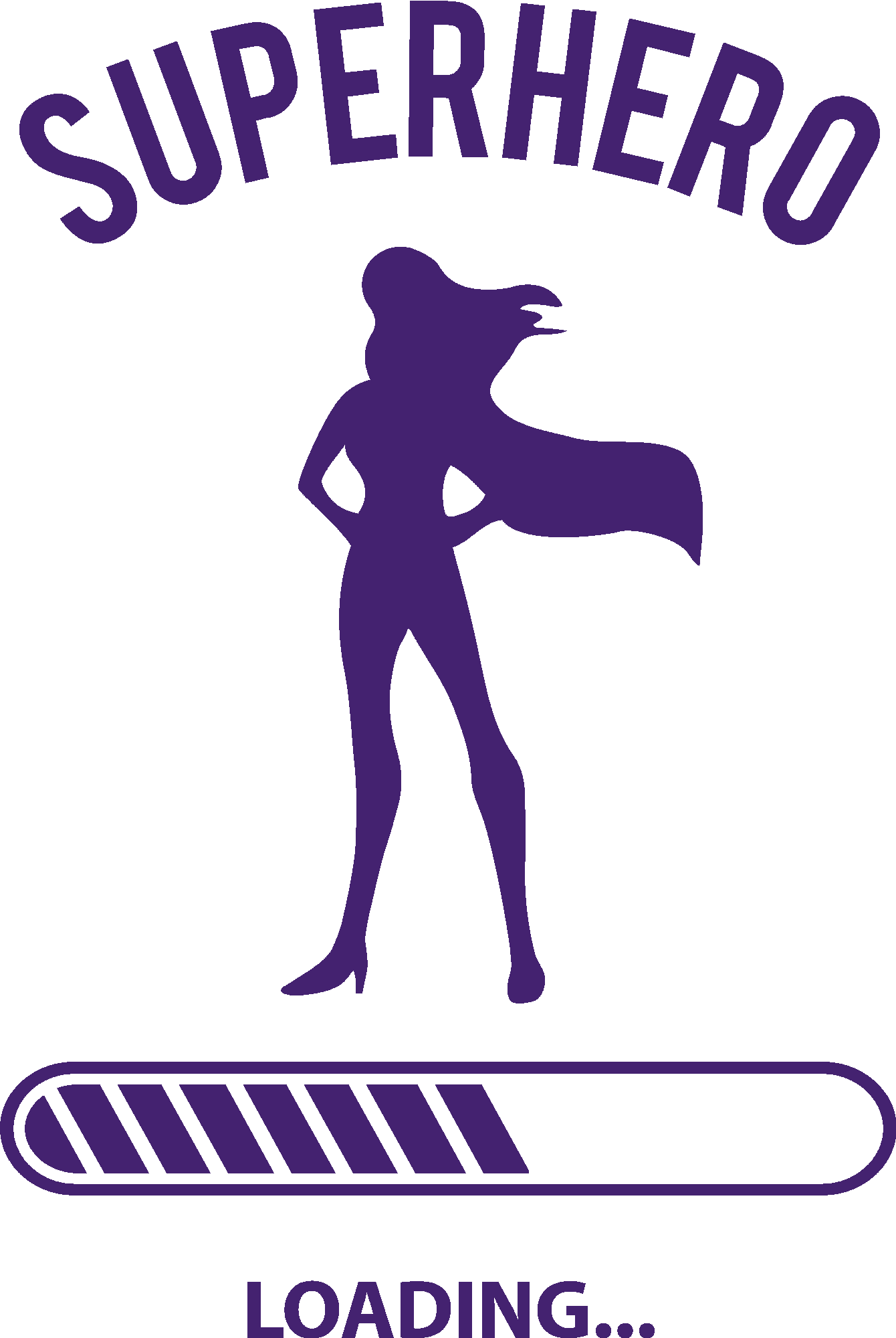 Superhero Woman Loading