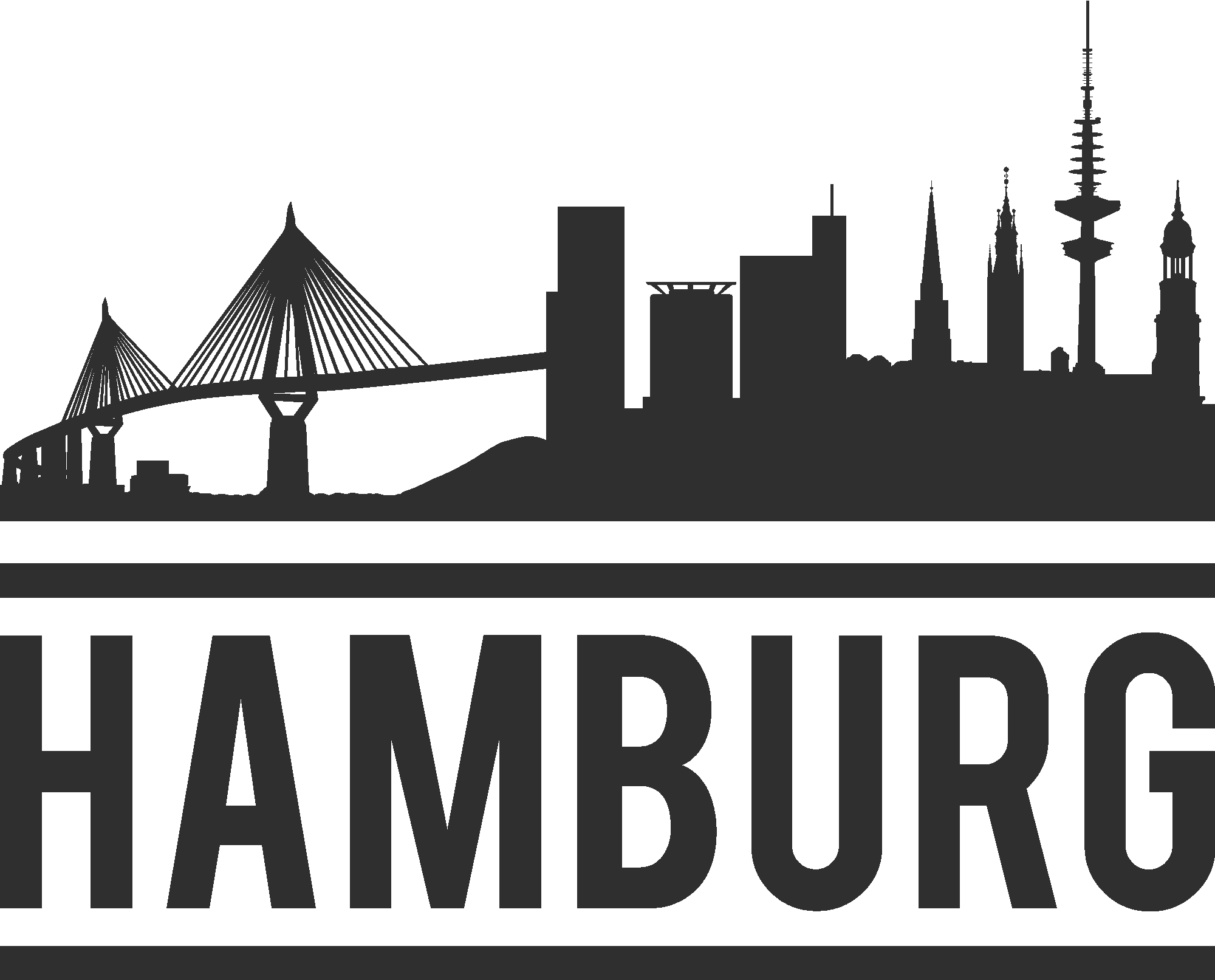 Hamburg City Skyline