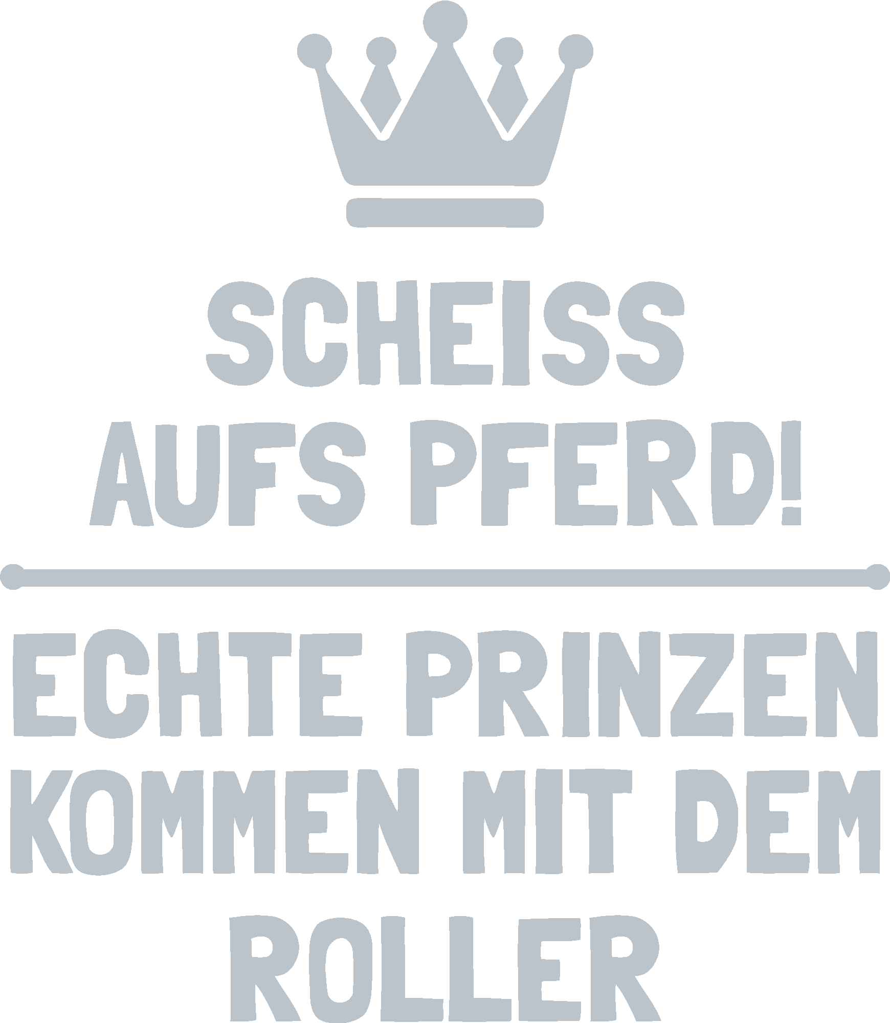 Echte Prinzen kommen mit dem Roller