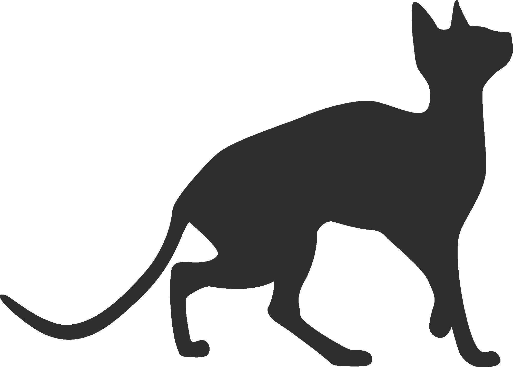 Sphynx Cat Silhouette
