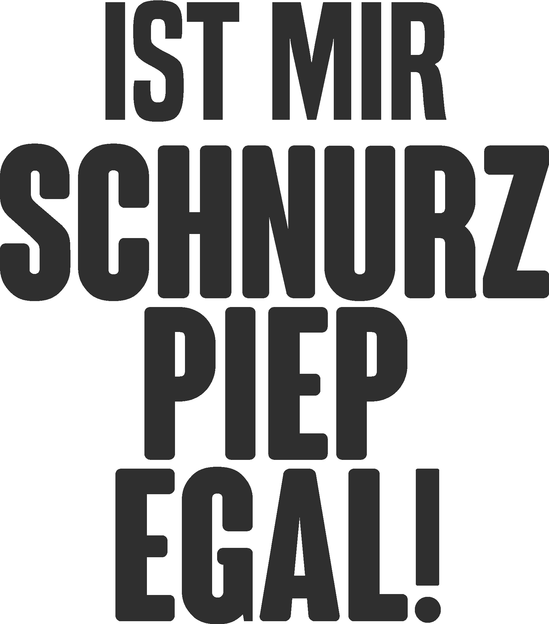 Ist mir schnurz piep egal