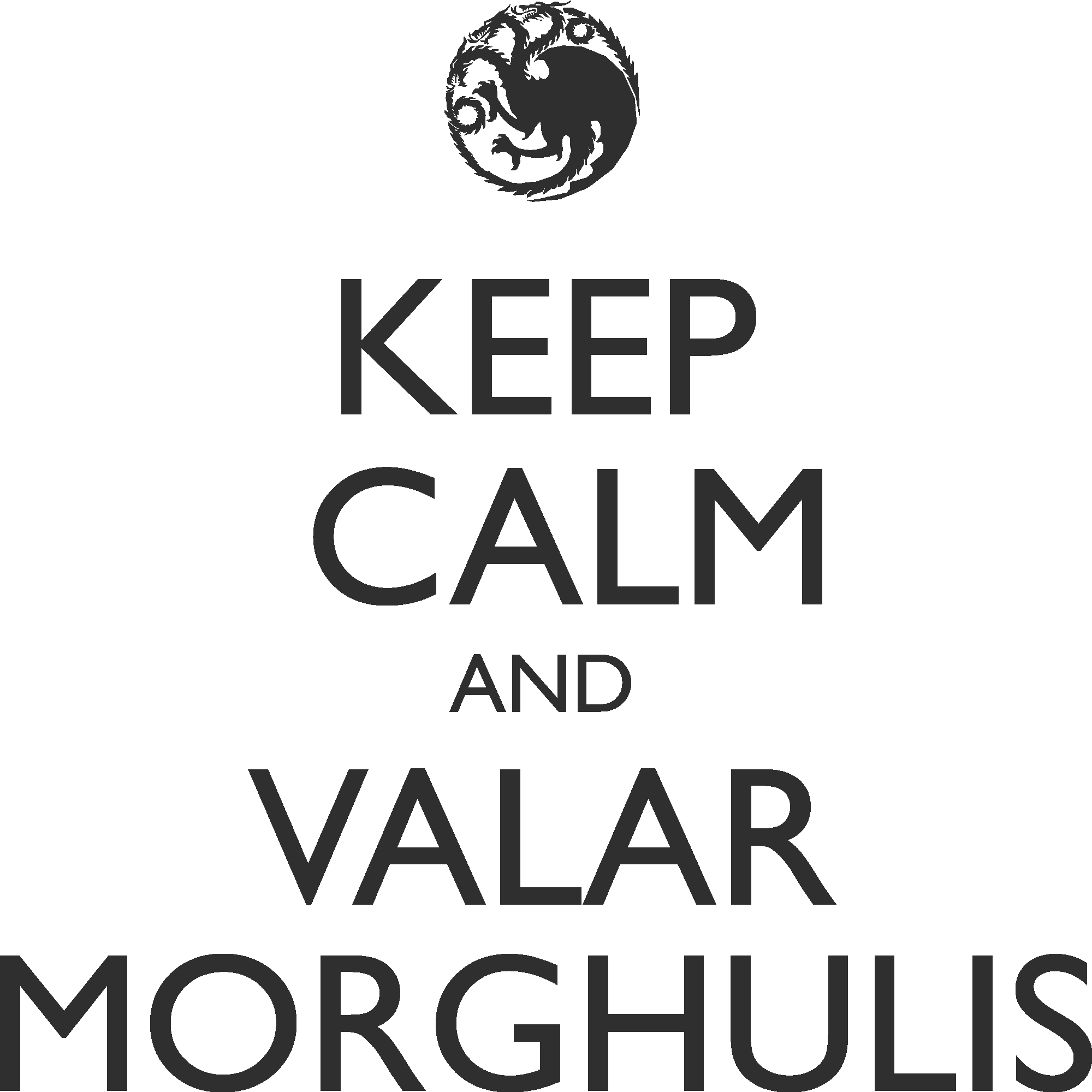 Keep Calm And Valar Morghulis