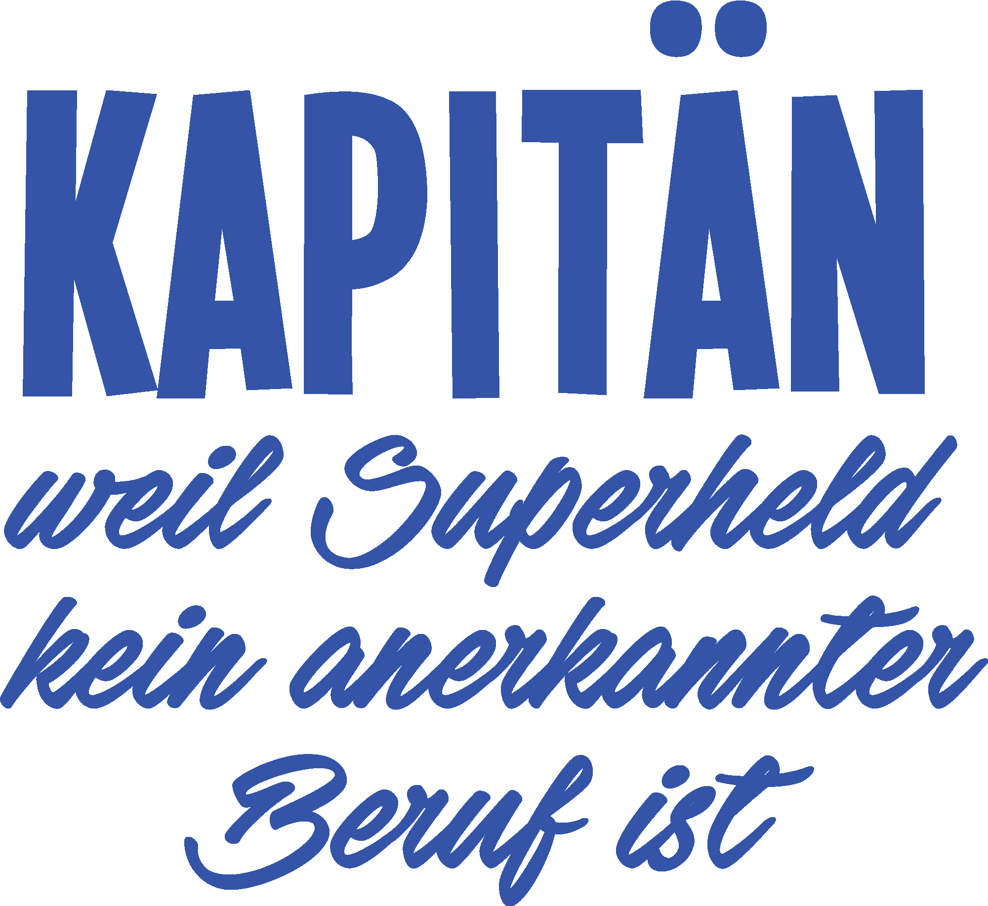 Kapitän weil Superheld anerkannter Beruf ist