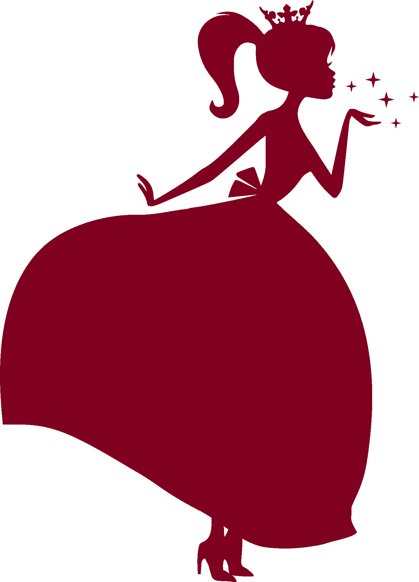 Beautiful Princess Silhouette