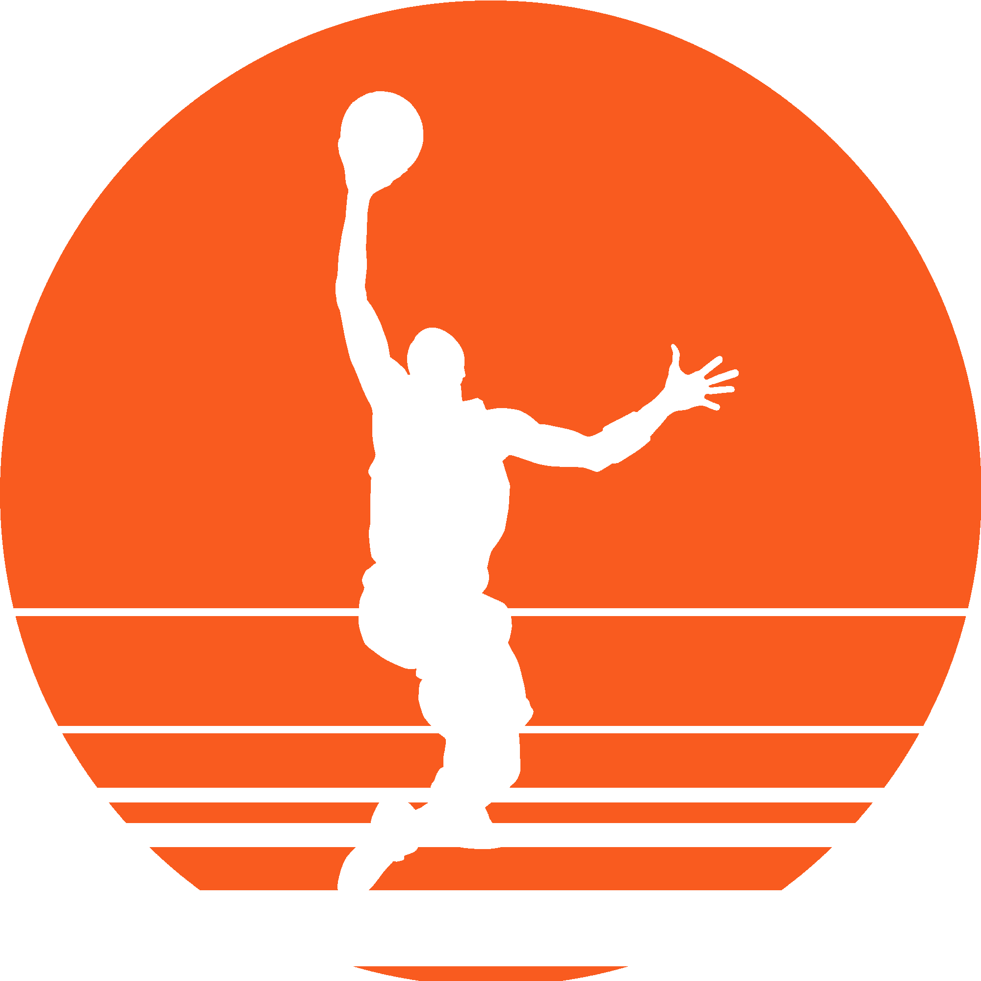Basketball Player Sunset