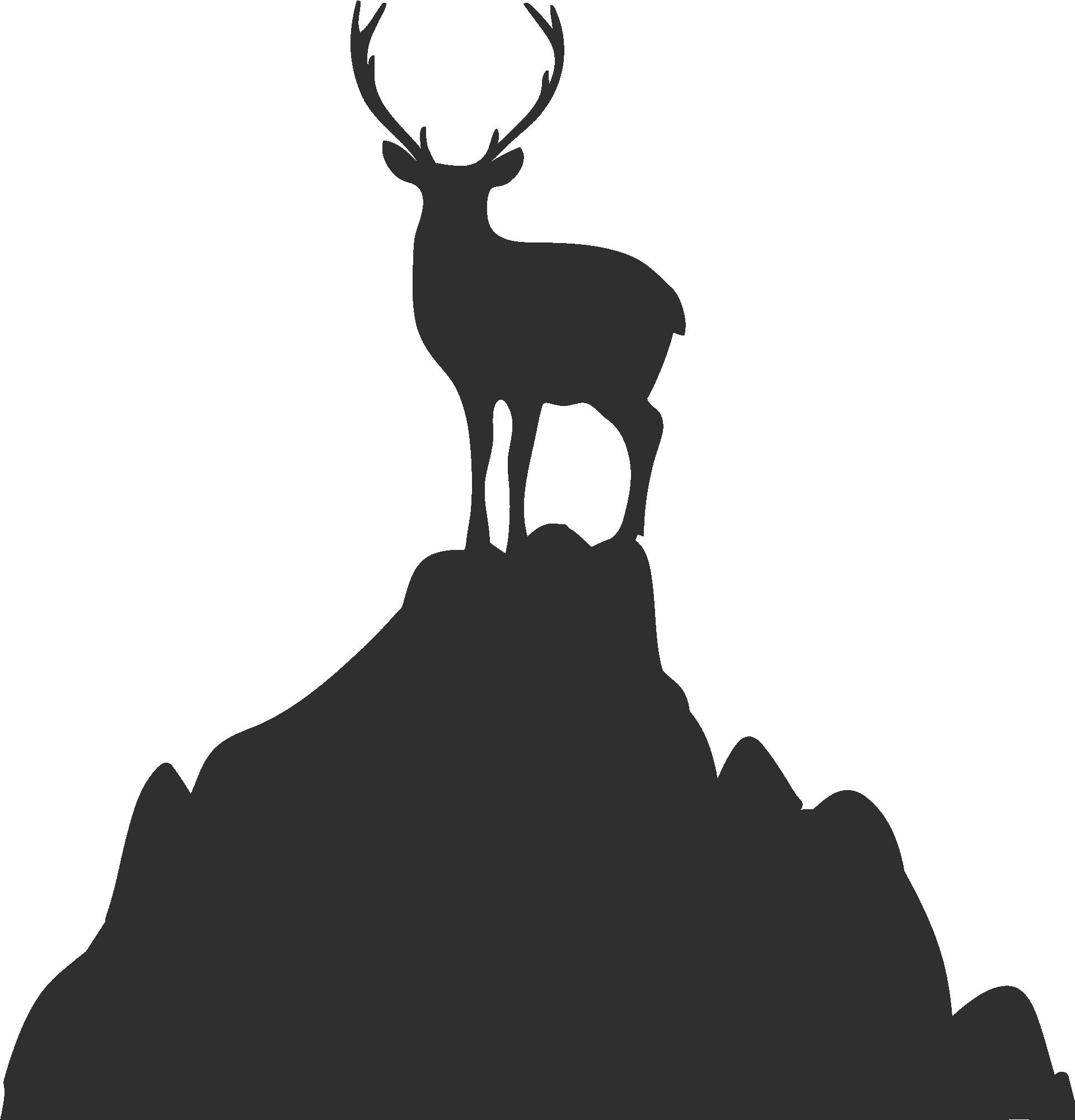 Deer On A Mountain