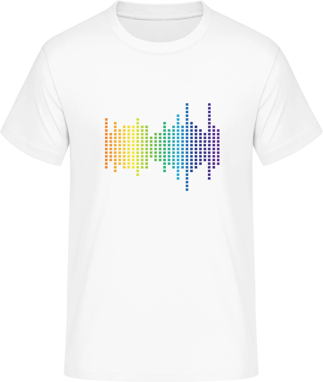 Printed Equalizer Beat Sound - Front_Weiß