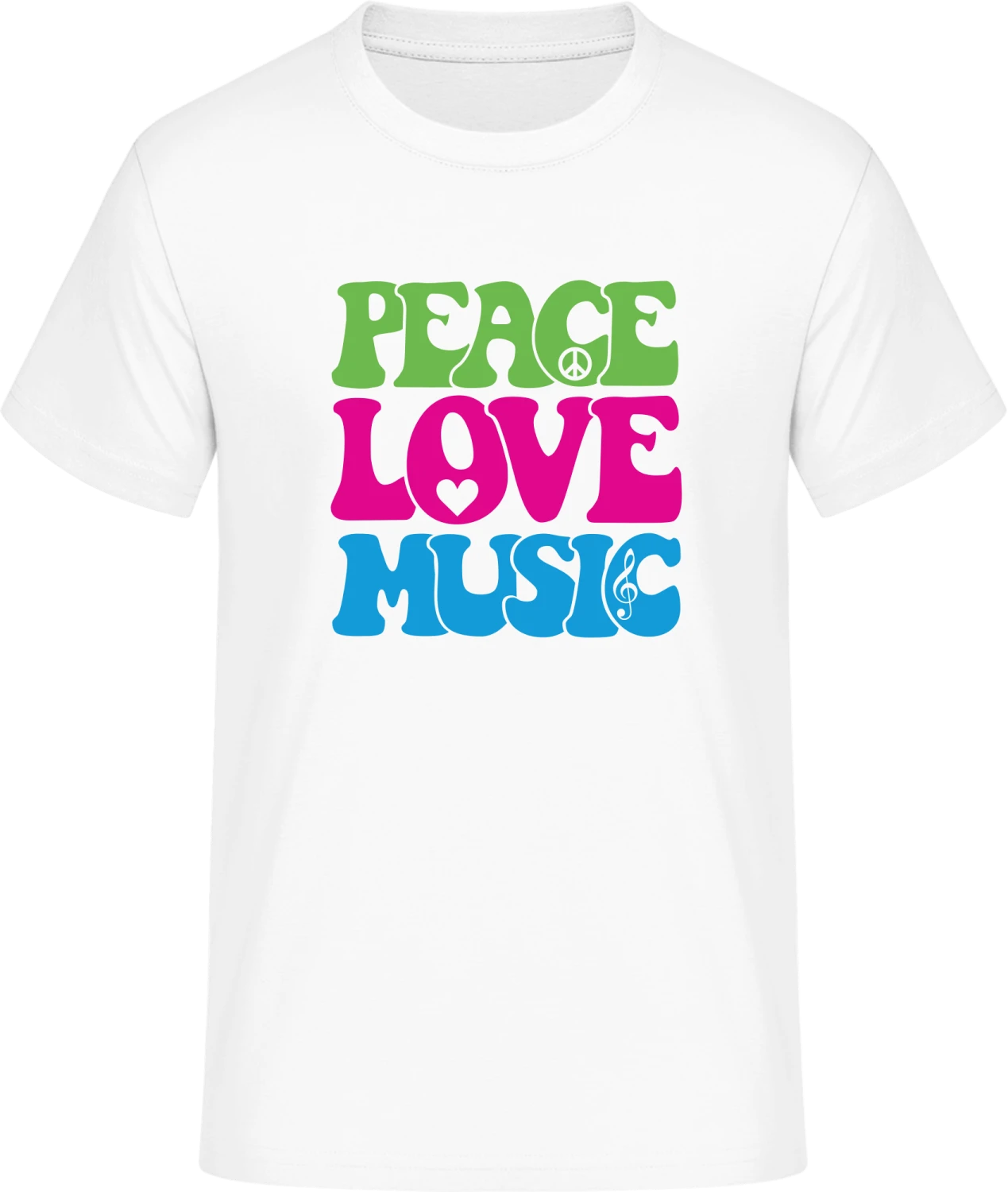 Peace Love Music - Front_Weiß