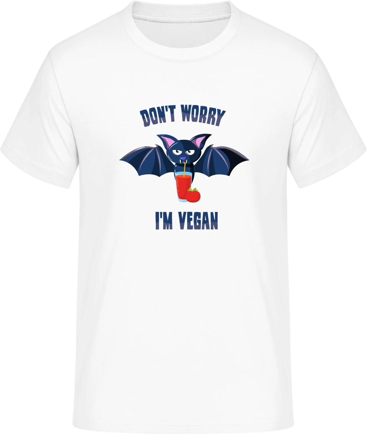 Don´t Worry I´m Vegan - Front_Weiß