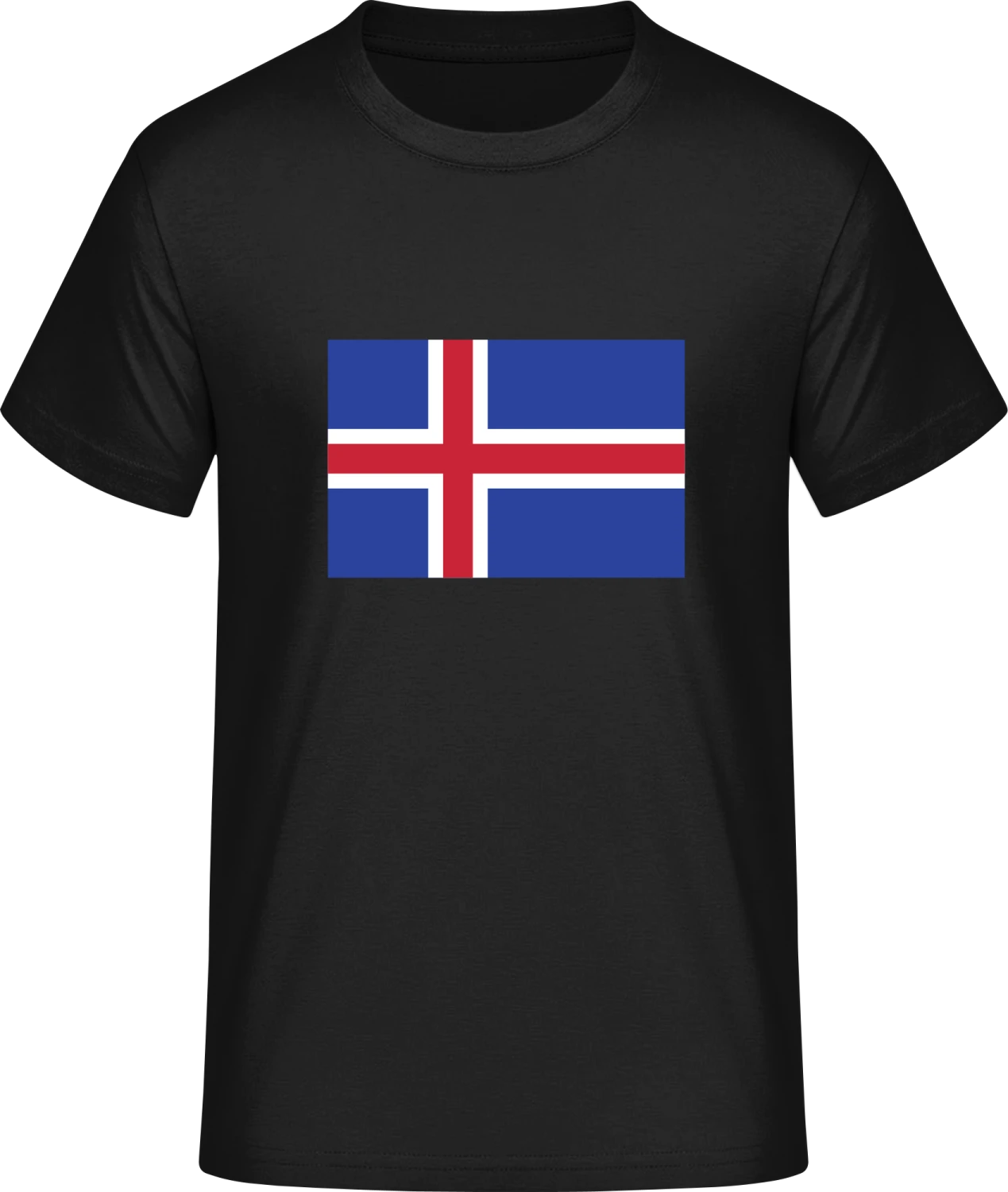 Iceland Flag - Front_Schwarz