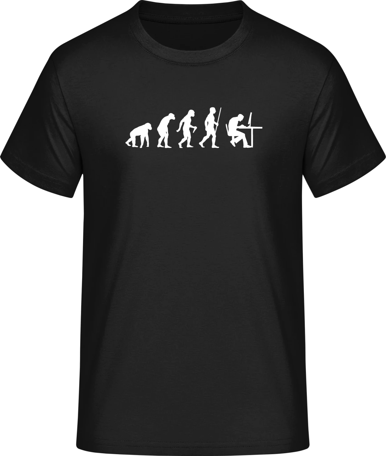 Geek Evolution Humour - Front_Schwarz