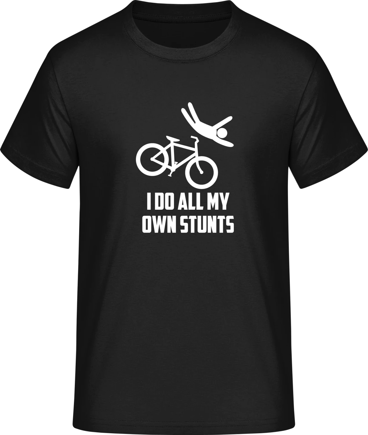 I Do All My Own Stunts Bicycle - Front_Schwarz