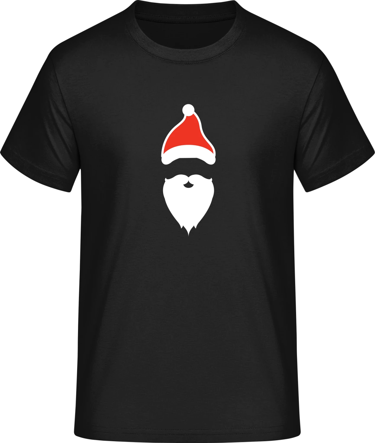 Santa Beard And Hat - Front_Schwarz