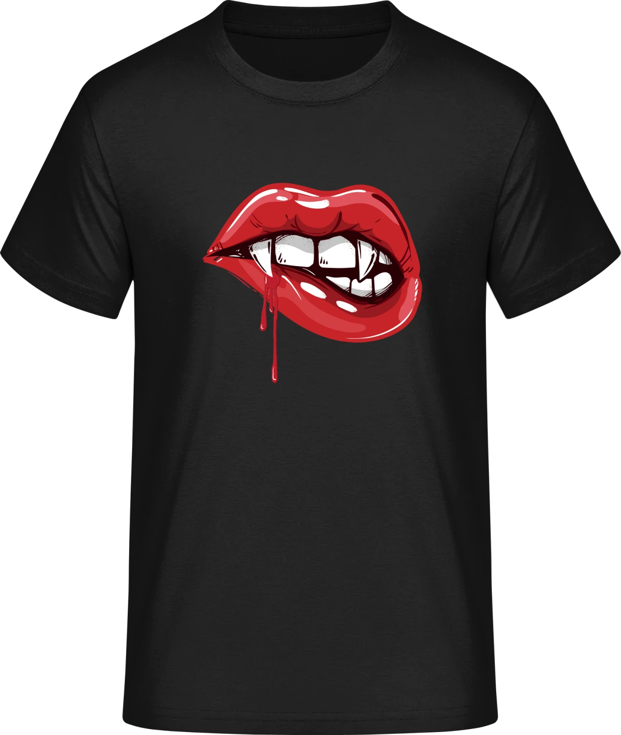 Red Vampire Lips - Front_Schwarz