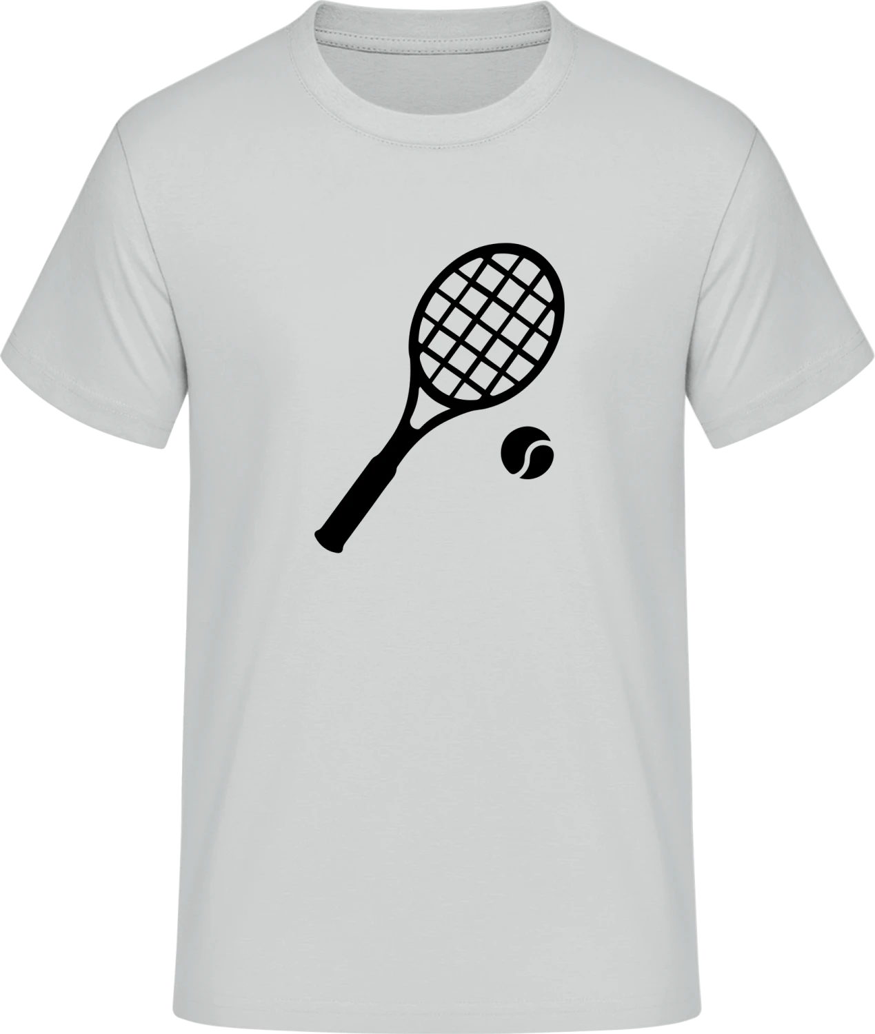 Tennis Racket and Ball - Front_Pacific grey