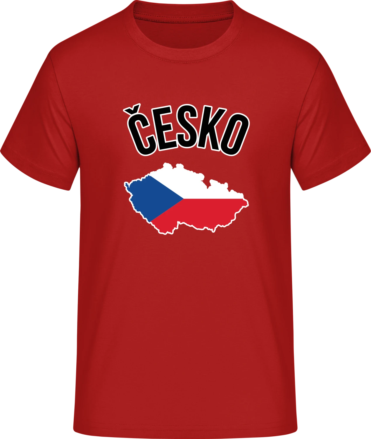 Cesko - Red #E190 T-Shirt - Front