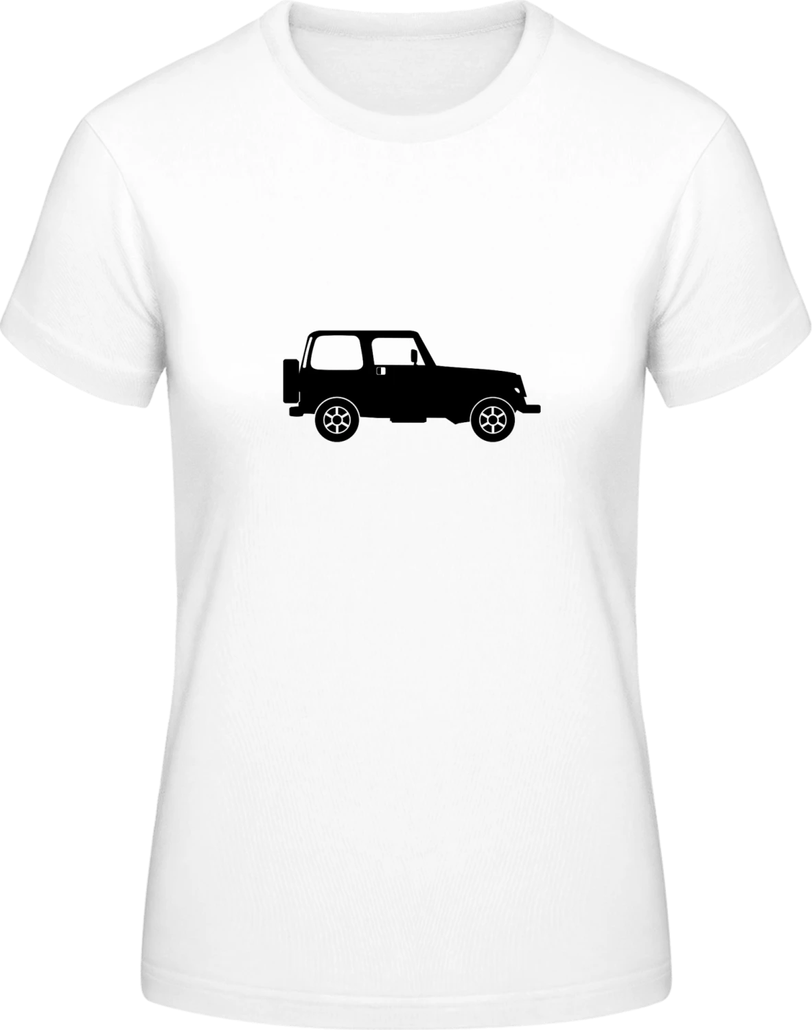 Jeep - White #E190 women T-Shirt - Front