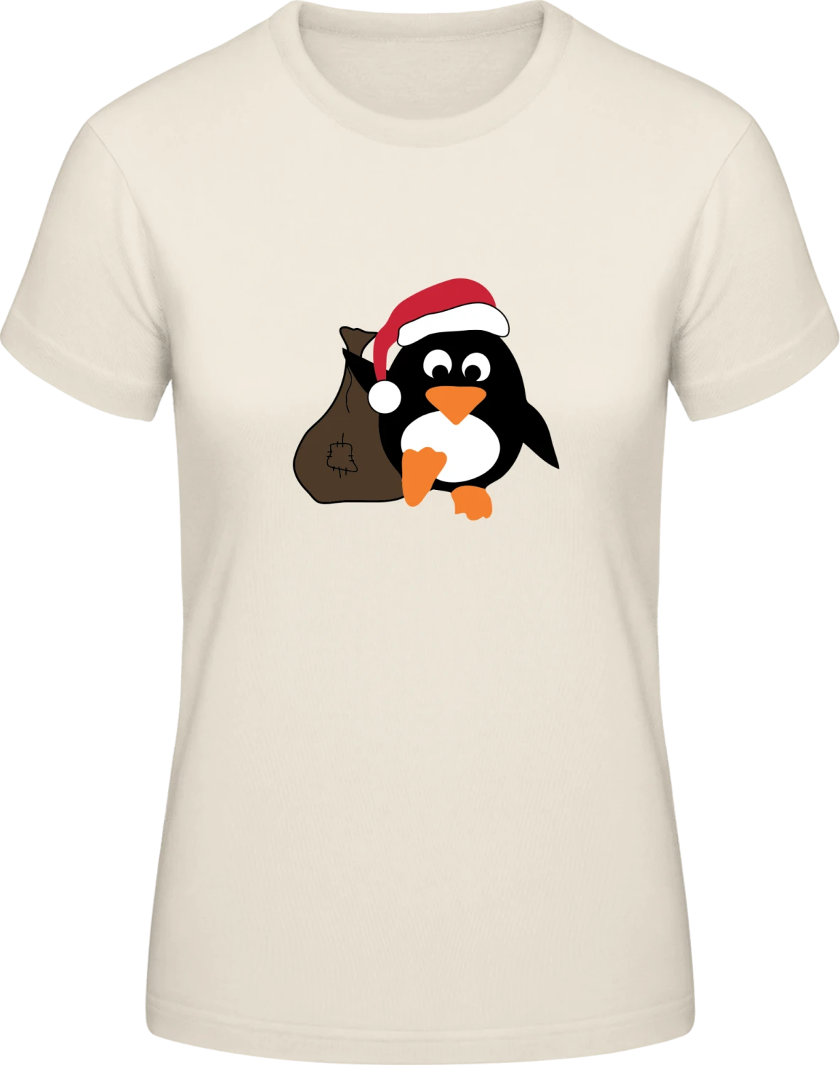 Penguin Santa - Front_Natural