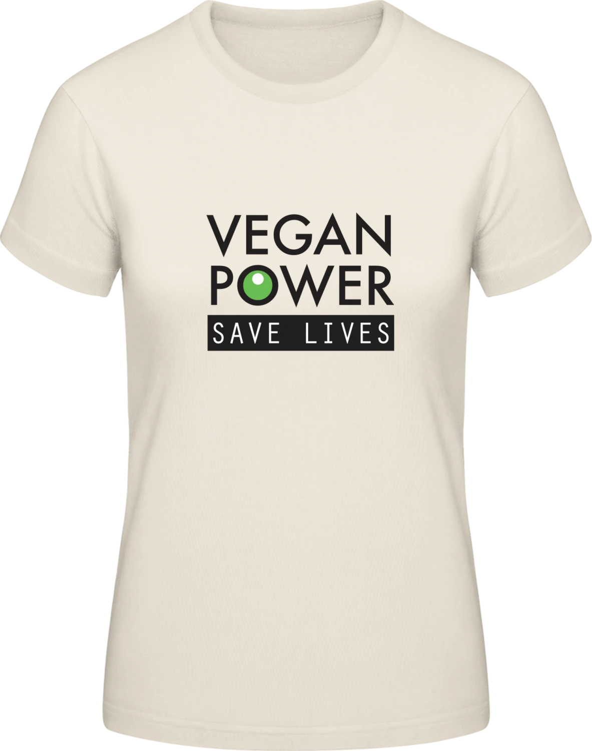 Vegan Power Save Lives - Front_Natural