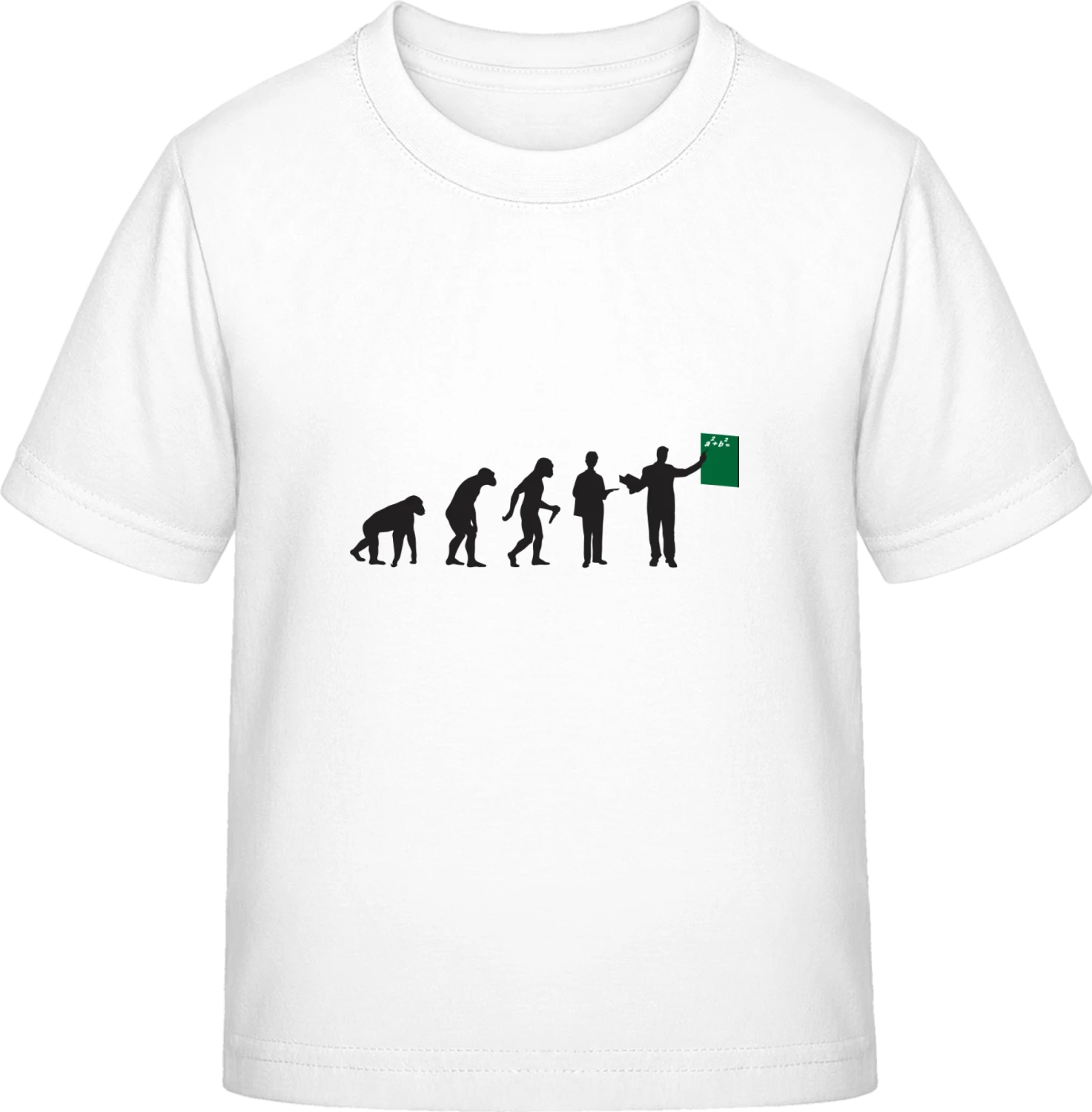 Teacher Evolution - White Exact 190 Kids - Front