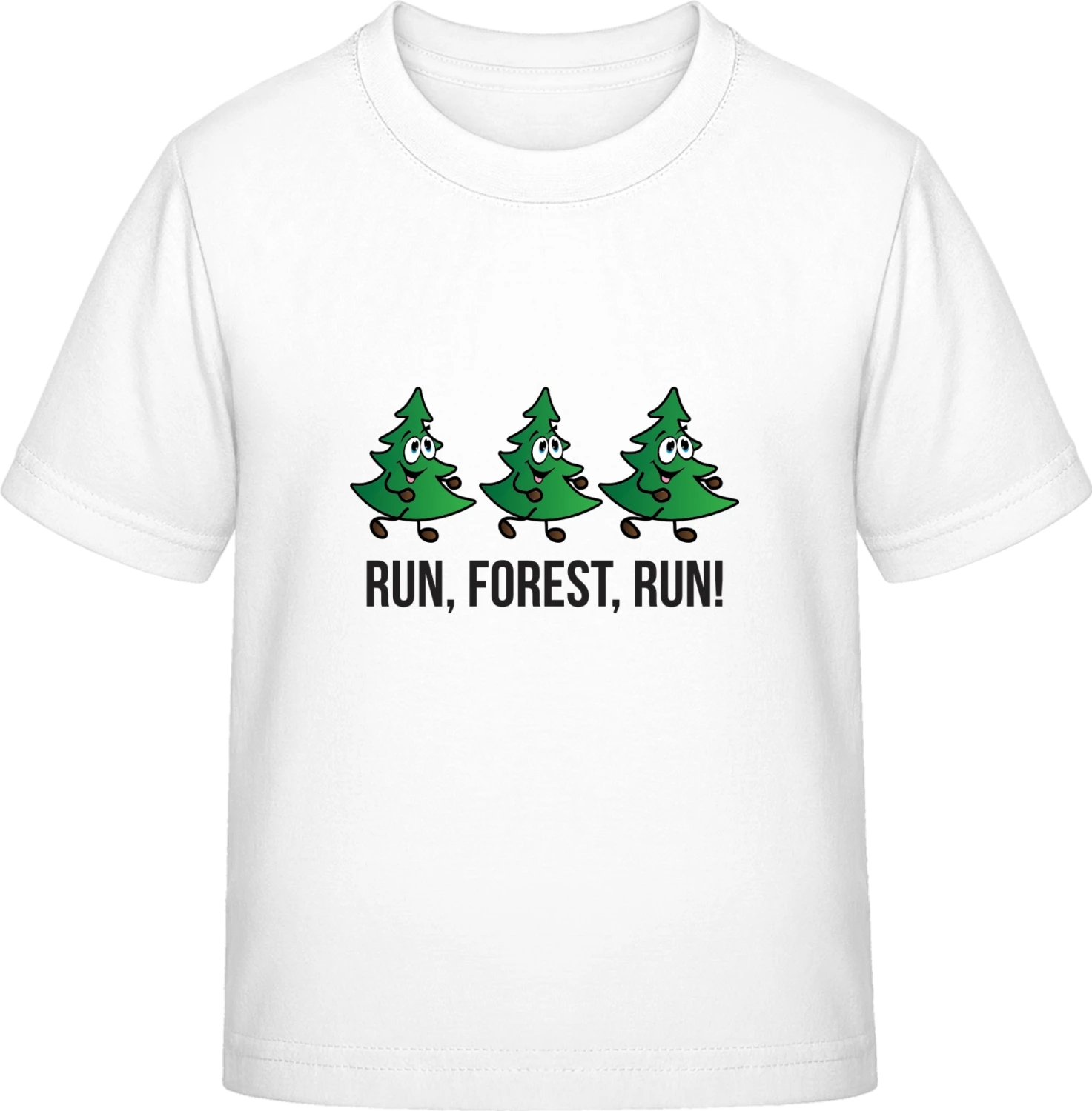 Run, Forest, Run! - White Exact 190 Kids - Front