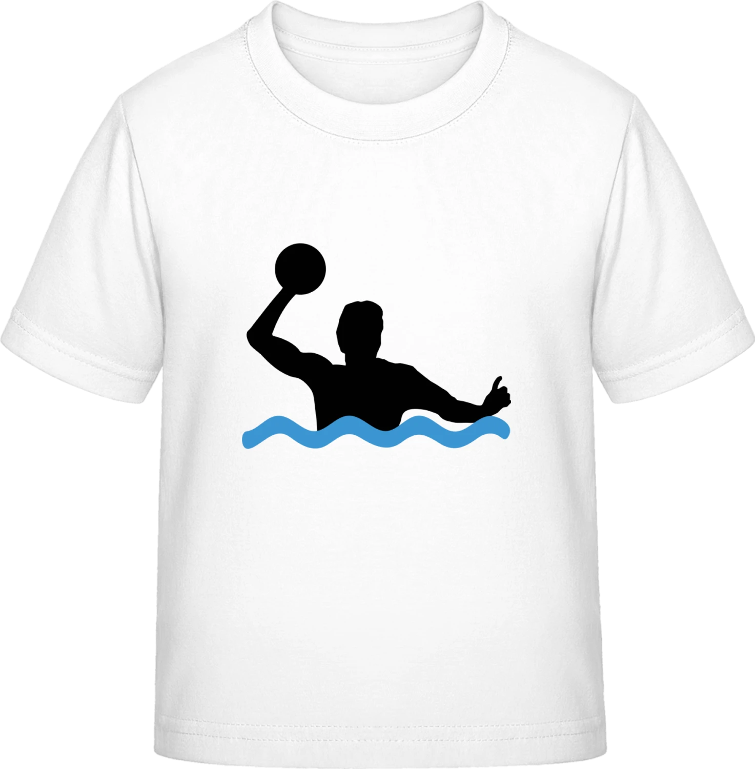Water Polo Player - White Exact 190 Kids - Front