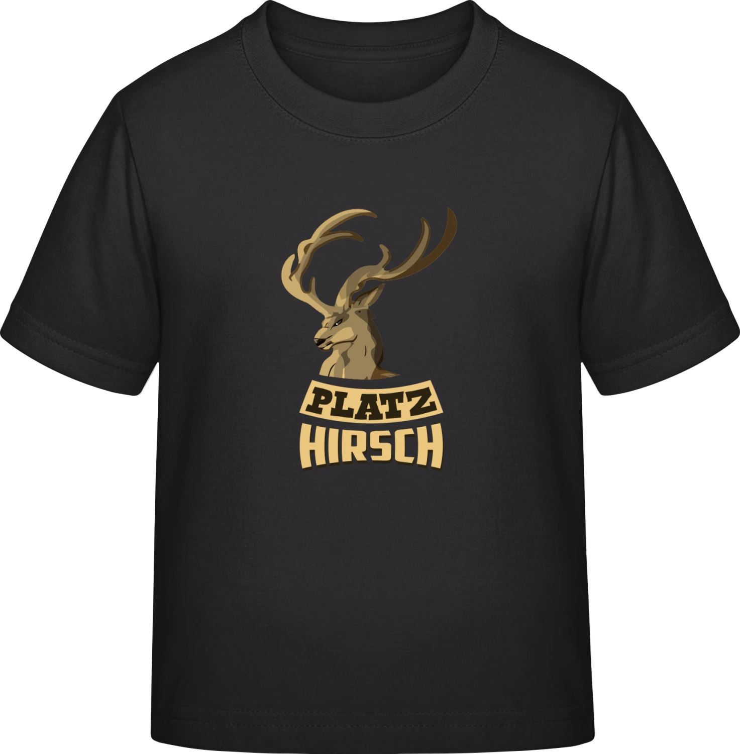 Platzhirsch Logo - Black Exact 190 Kids - Front