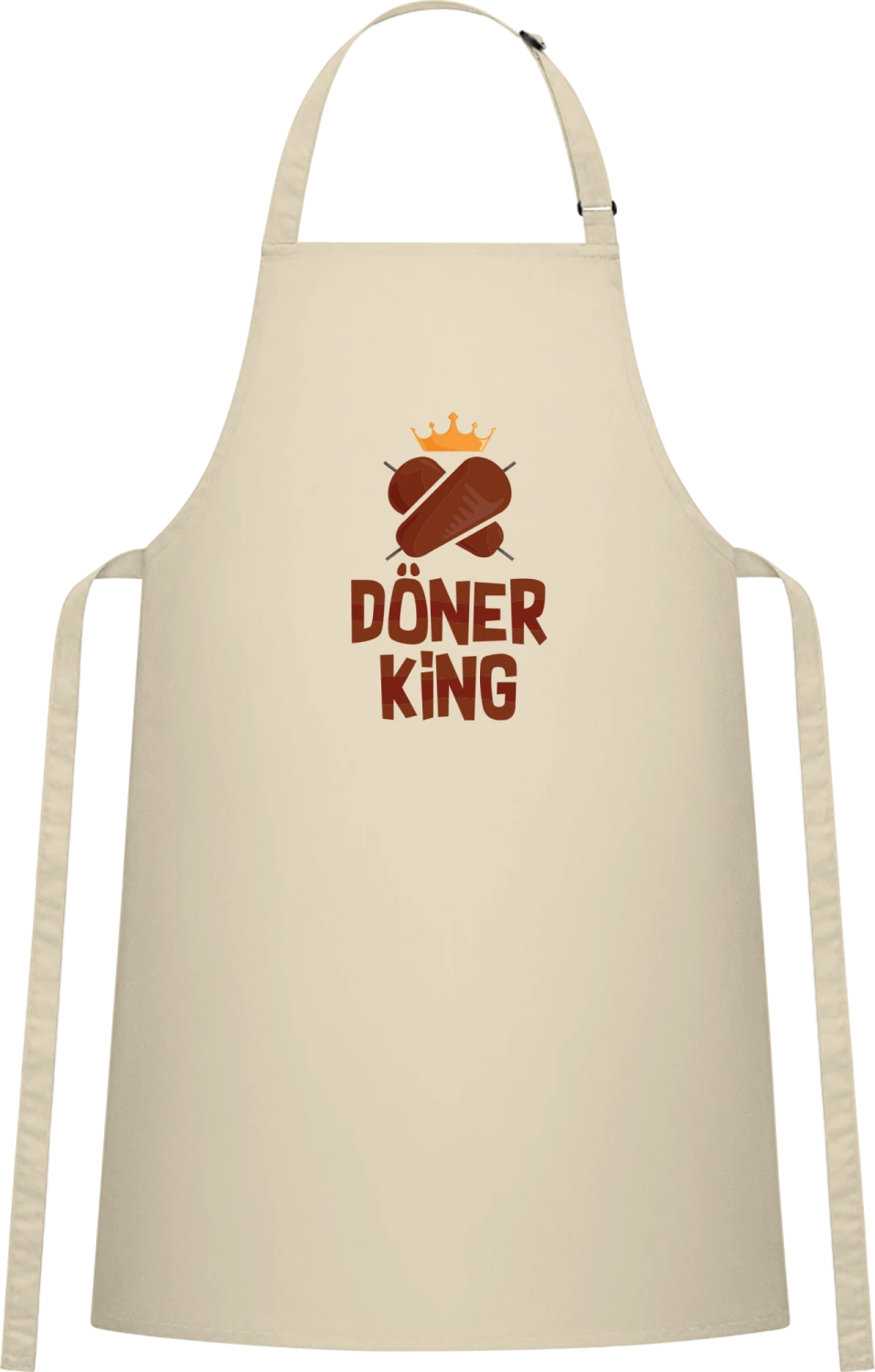 Döner King - Natural Cotton Bib Apron - Front