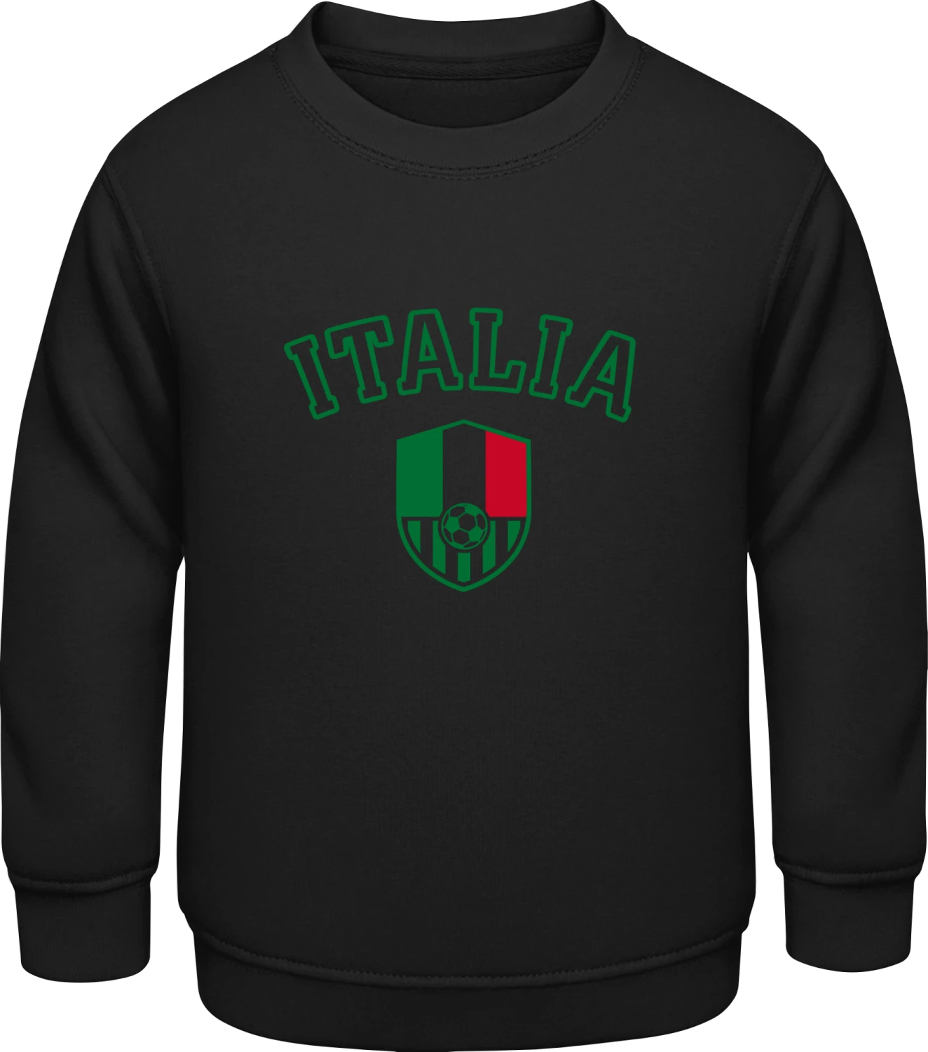 Italia - Black AWDis Sweat kids - Front