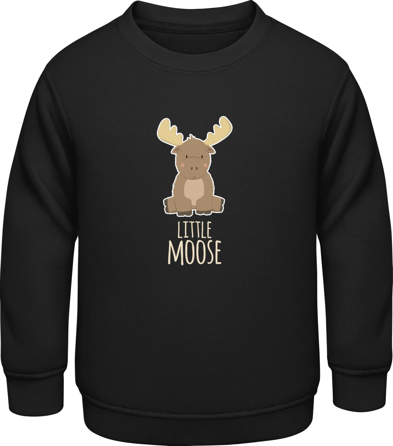 Little Moose - Black AWDis Sweat kids - Front