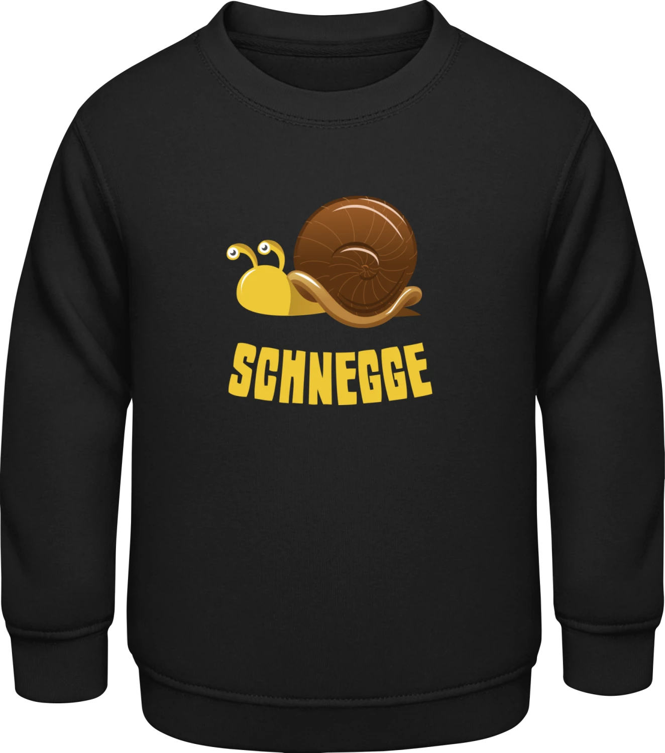 Schnegge - Black AWDis Sweat kids - Front