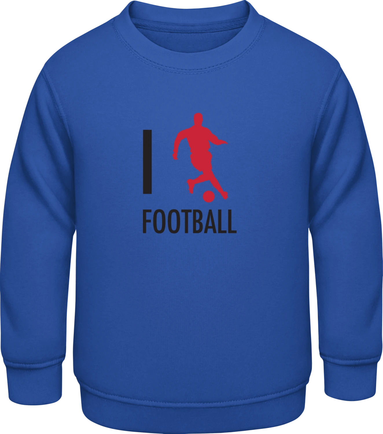 I Heart Football - Royal Blue AWDis Sweat kids - Front