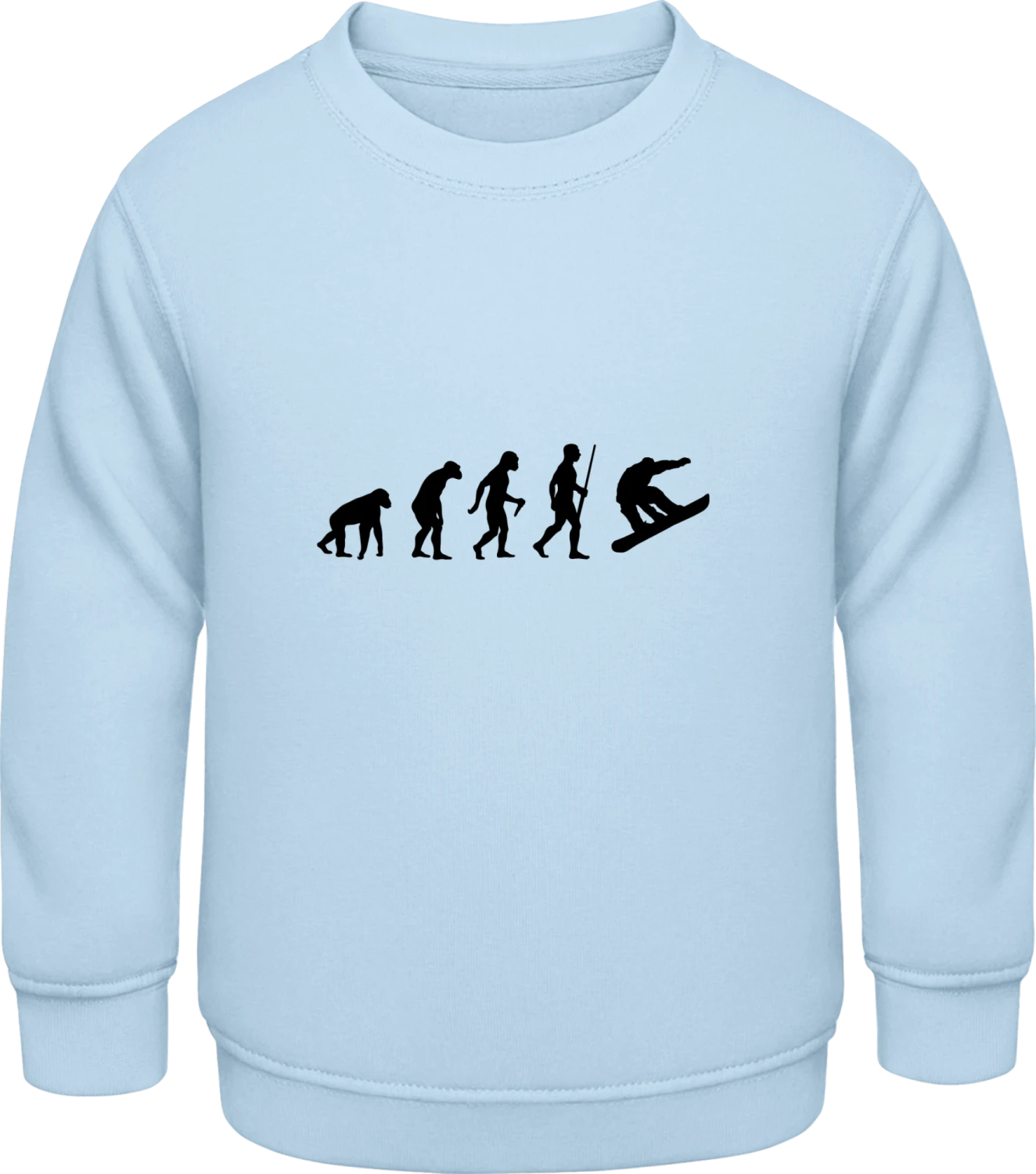 Snowboarder Progress - Sky Blue AWDis Sweat kids - Front