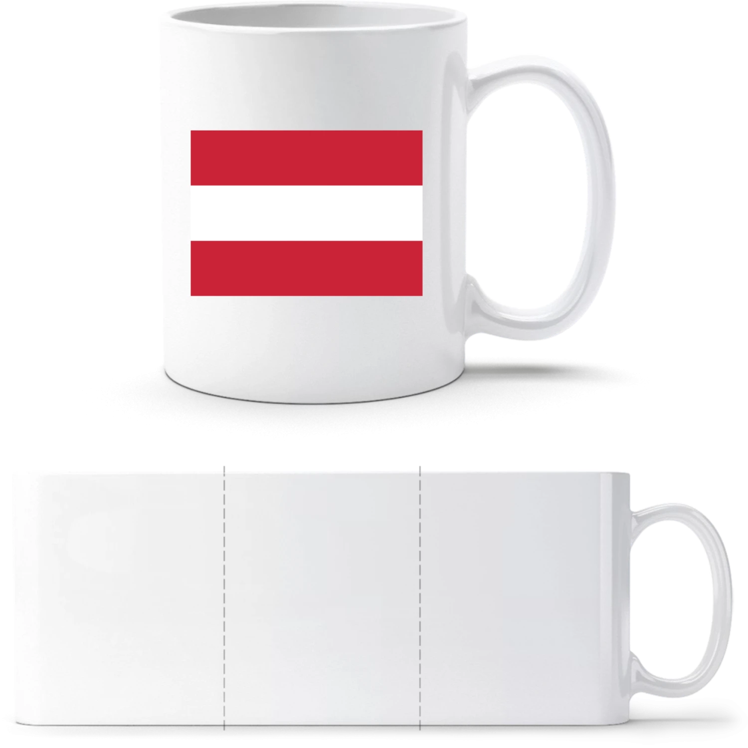 Austria Flag - White White mug - front